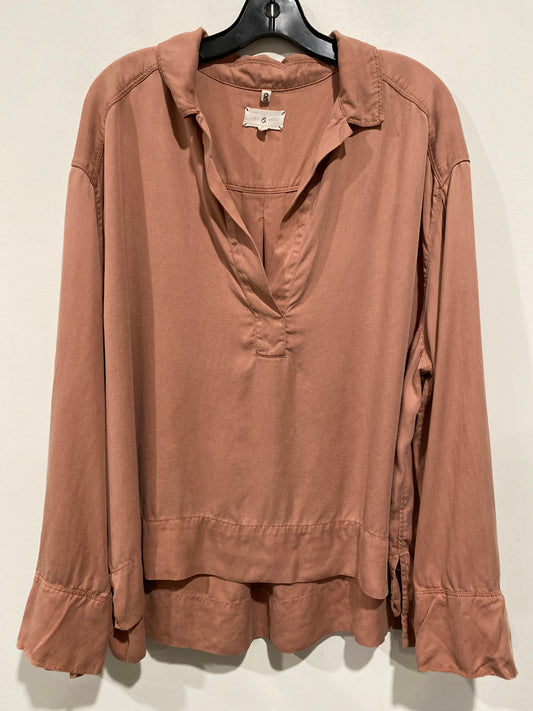 Top Long Sleeve By Lou And Grey In Pink, Size: Xl