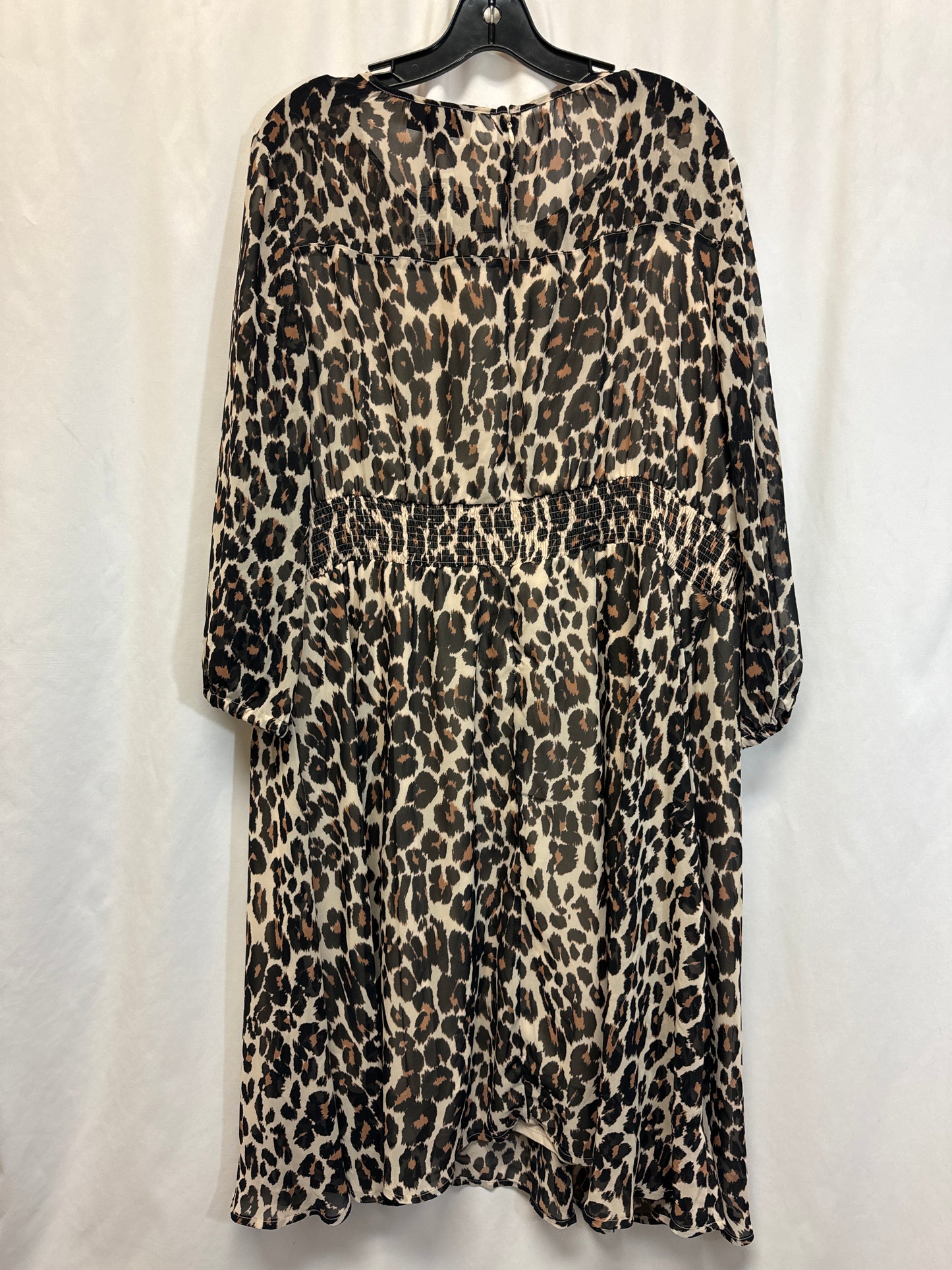 Dress Casual Midi By Lane Bryant In Animal Print, Size: 3x