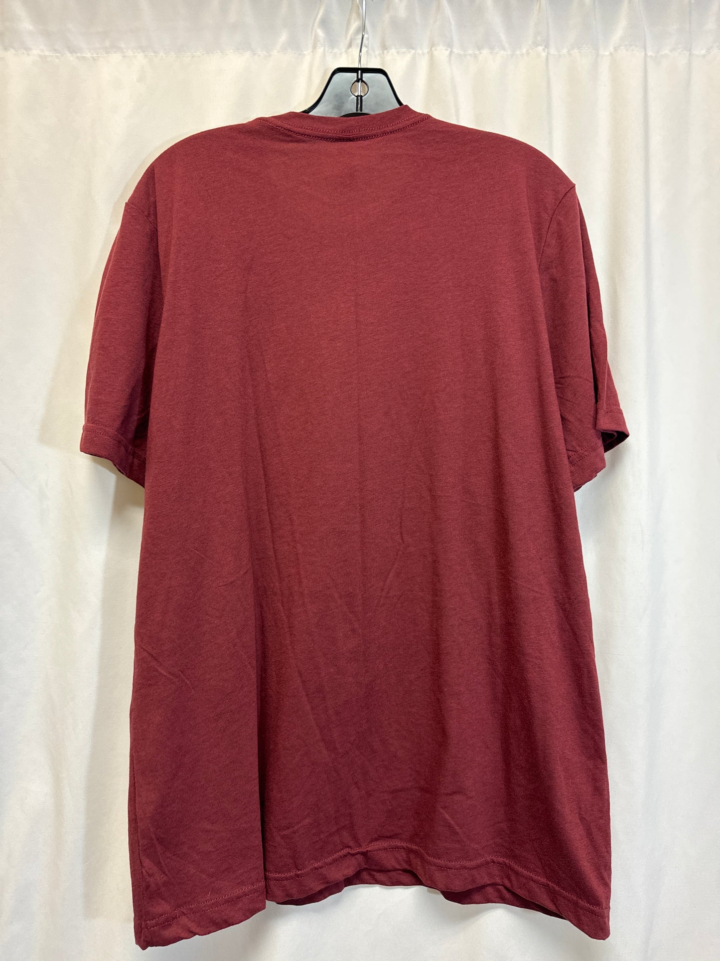 Top Short Sleeve By Bella + Canvas In Maroon, Size: Xl