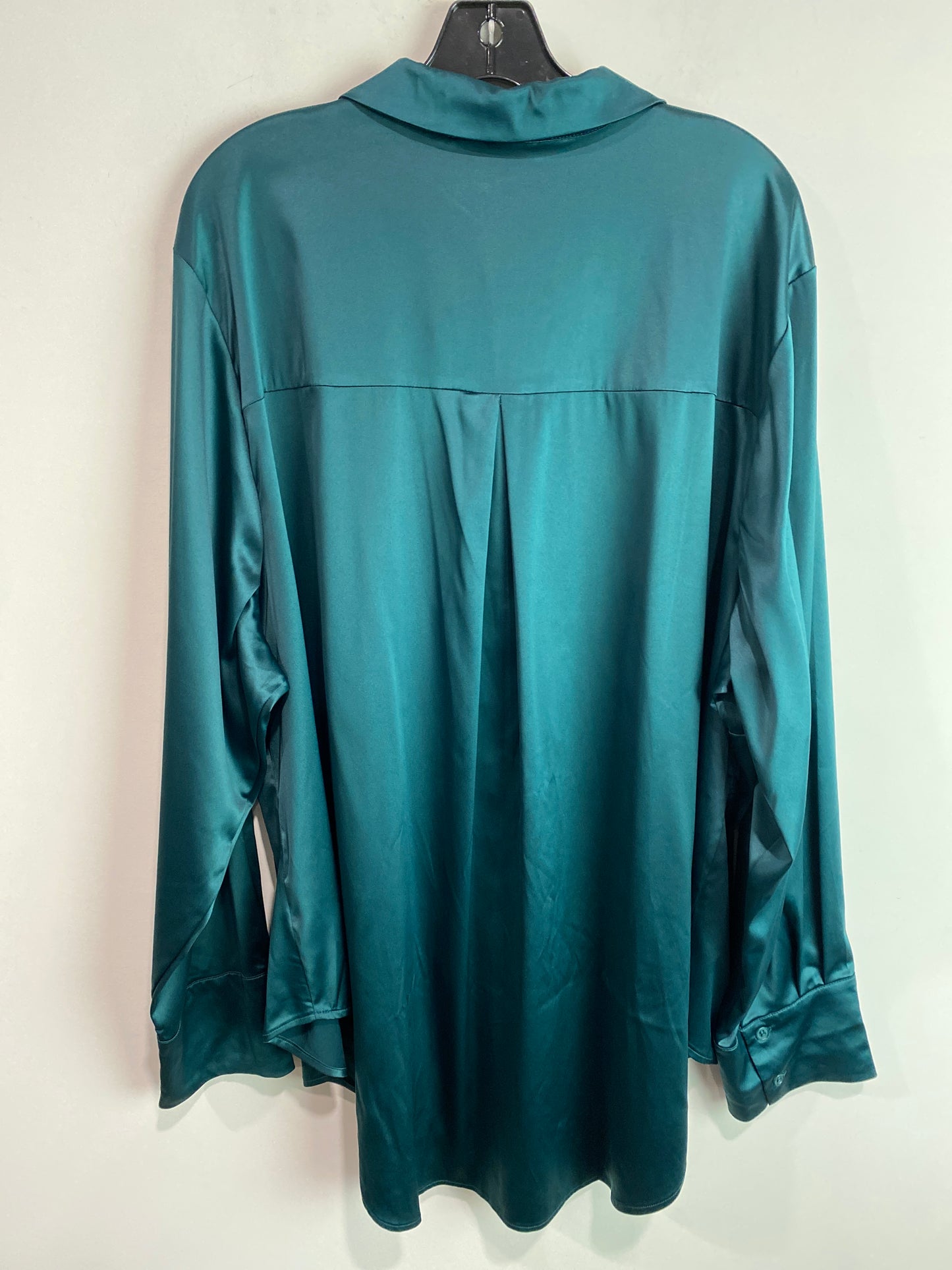 Top Long Sleeve By Lane Bryant In Green, Size: 4x