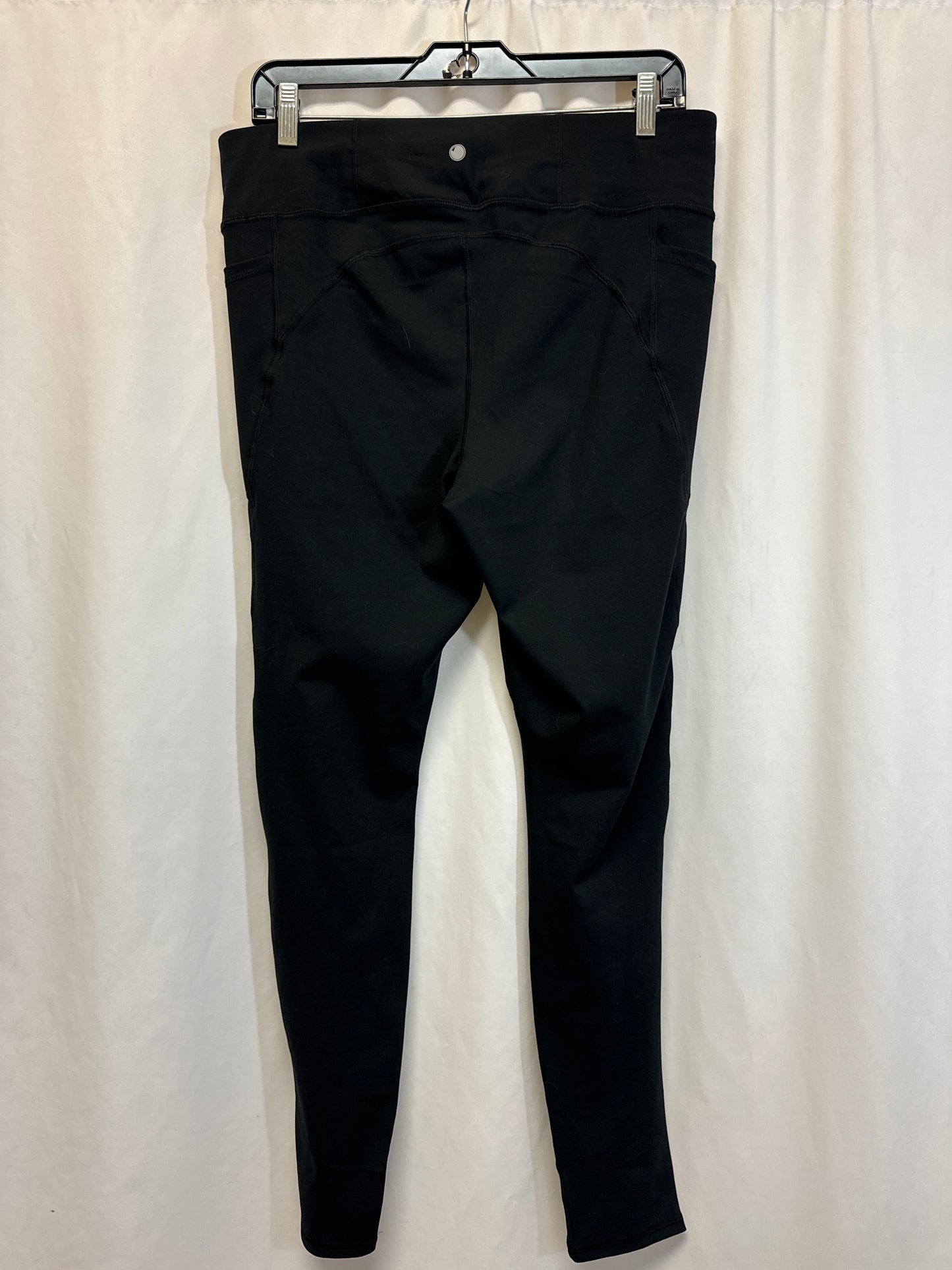 Athletic Leggings By Yogalicious In Black, Size: Xl