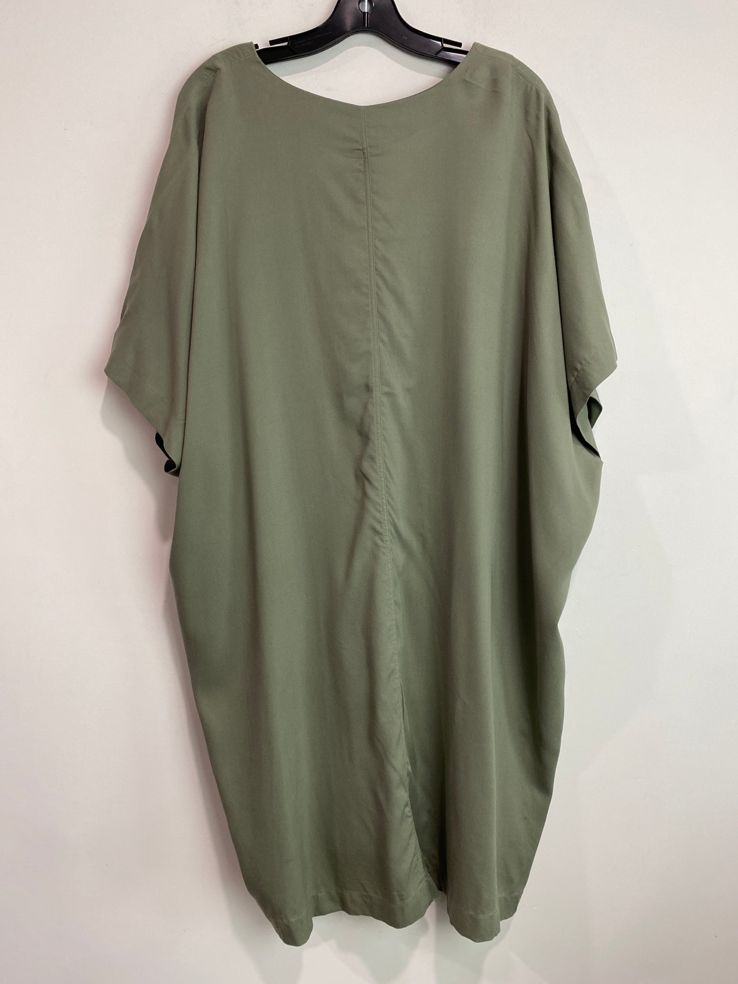 Dress Casual Midi By H&m In Green, Size: Xl