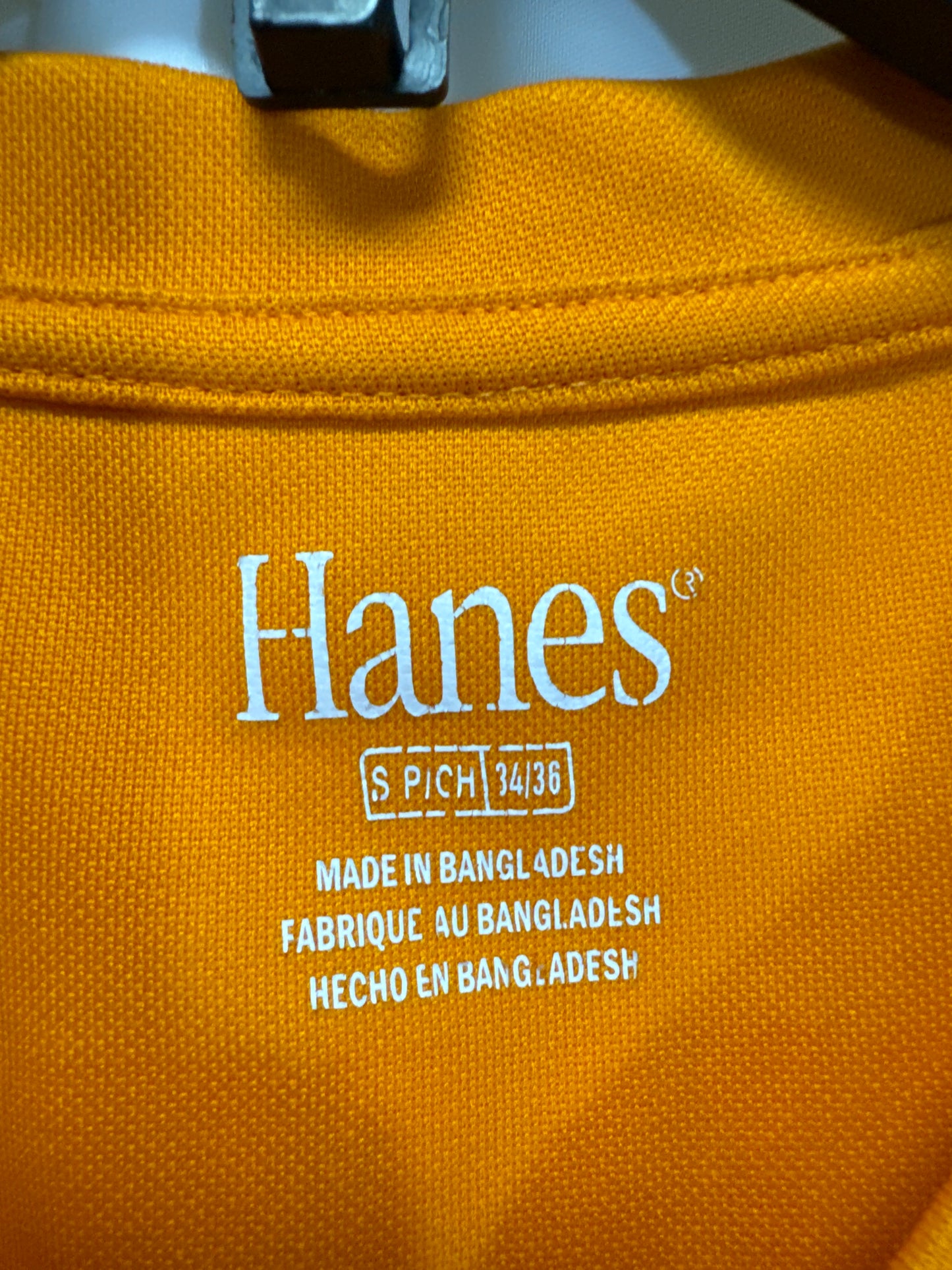 Top Short Sleeve By Hanes In Orange, Size: S