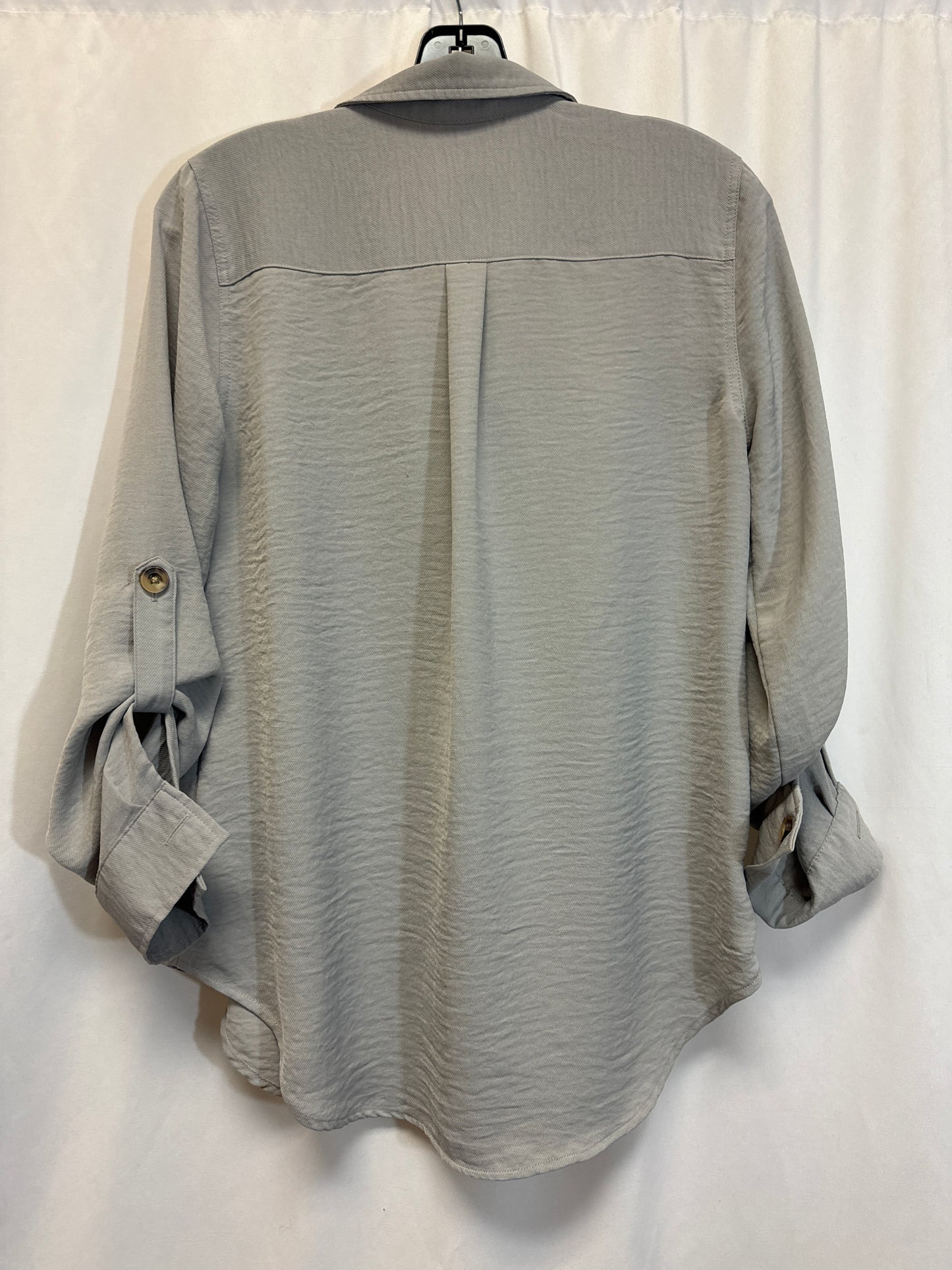 Top Long Sleeve By New Directions In Grey, Size: S