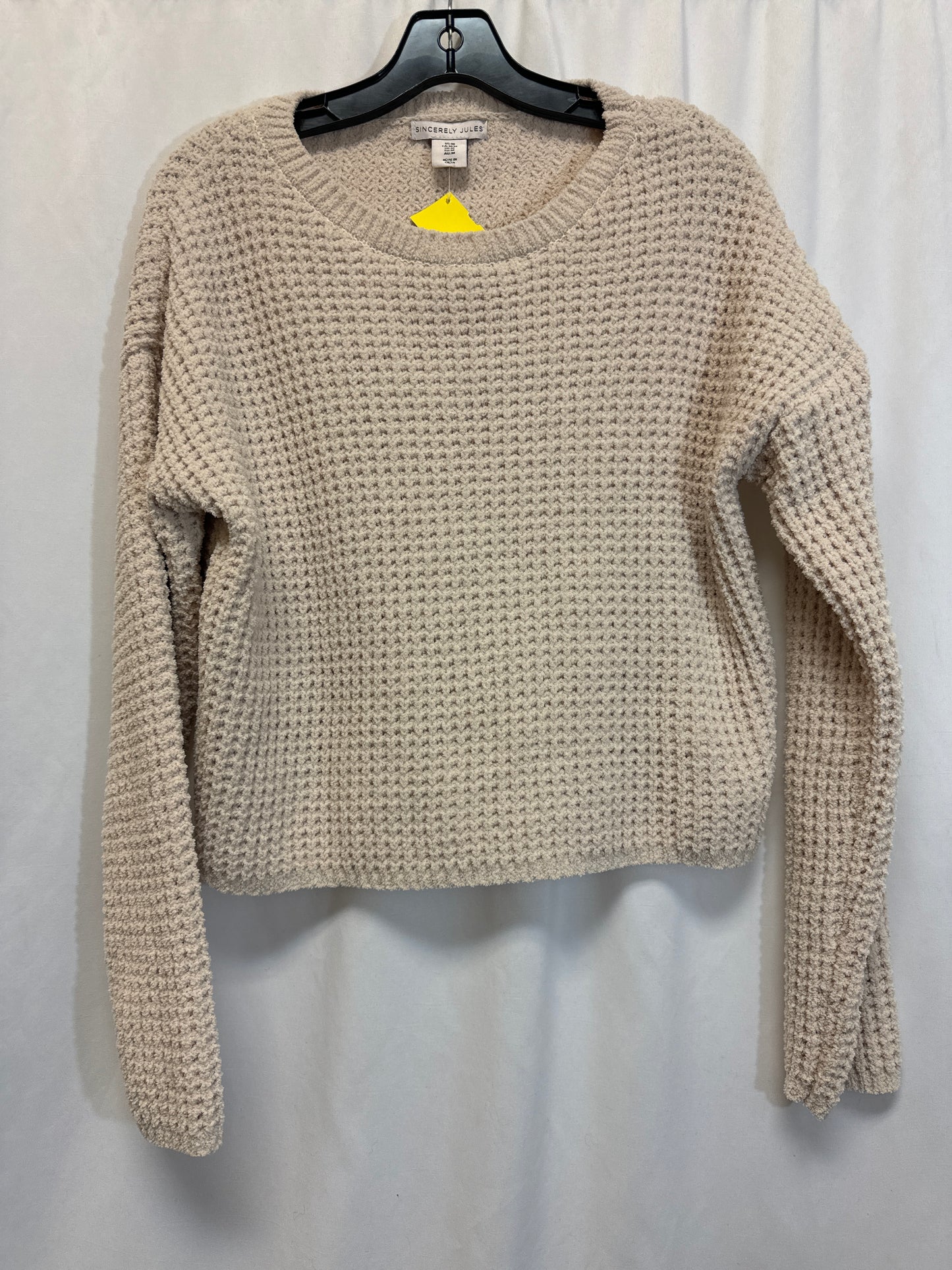 Sweater By Clothes Mentor In Tan, Size: M