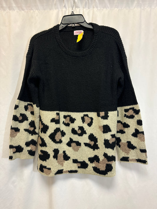 Sweater By Pink Lily In Animal Print, Size: M