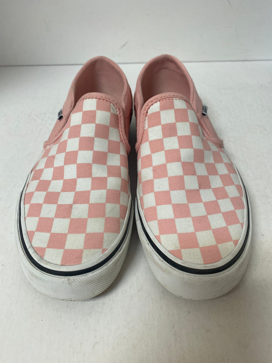 Shoes Sneakers By Vans In Pink, Size: 7.5