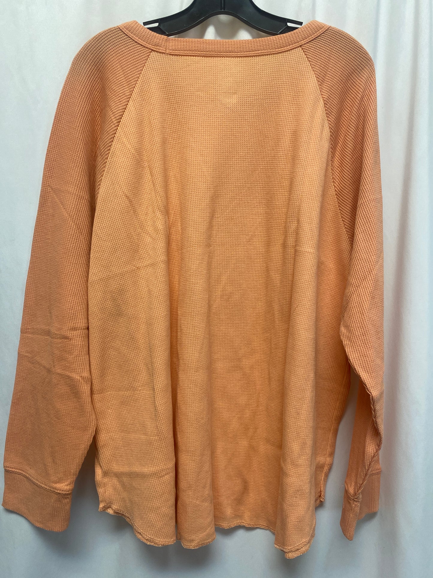 Top Long Sleeve By Sonoma In Peach, Size: 2x