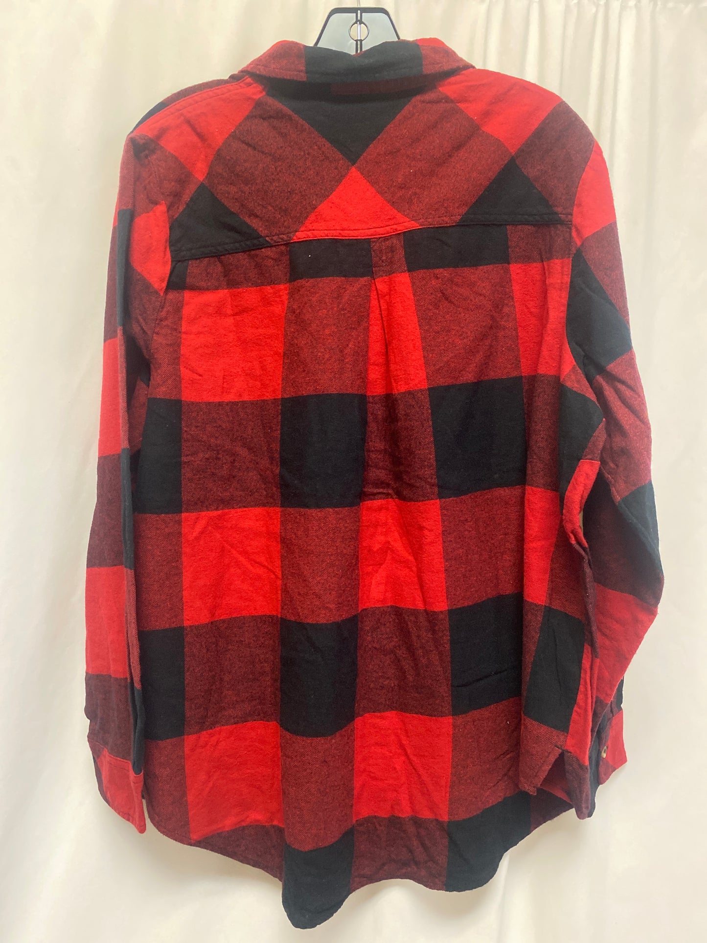 Top Long Sleeve By Sonoma In Red, Size: 1x