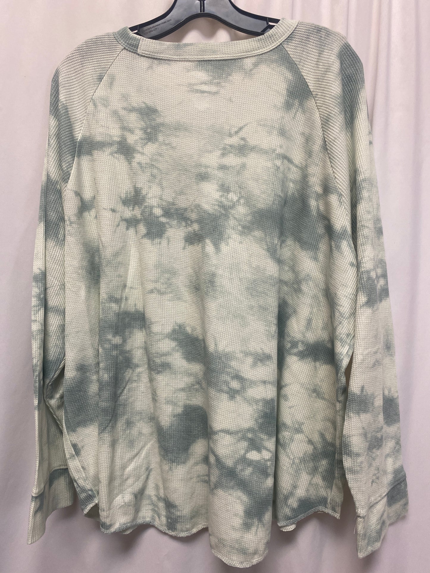 Top Long Sleeve By Sonoma In Green, Size: 2x