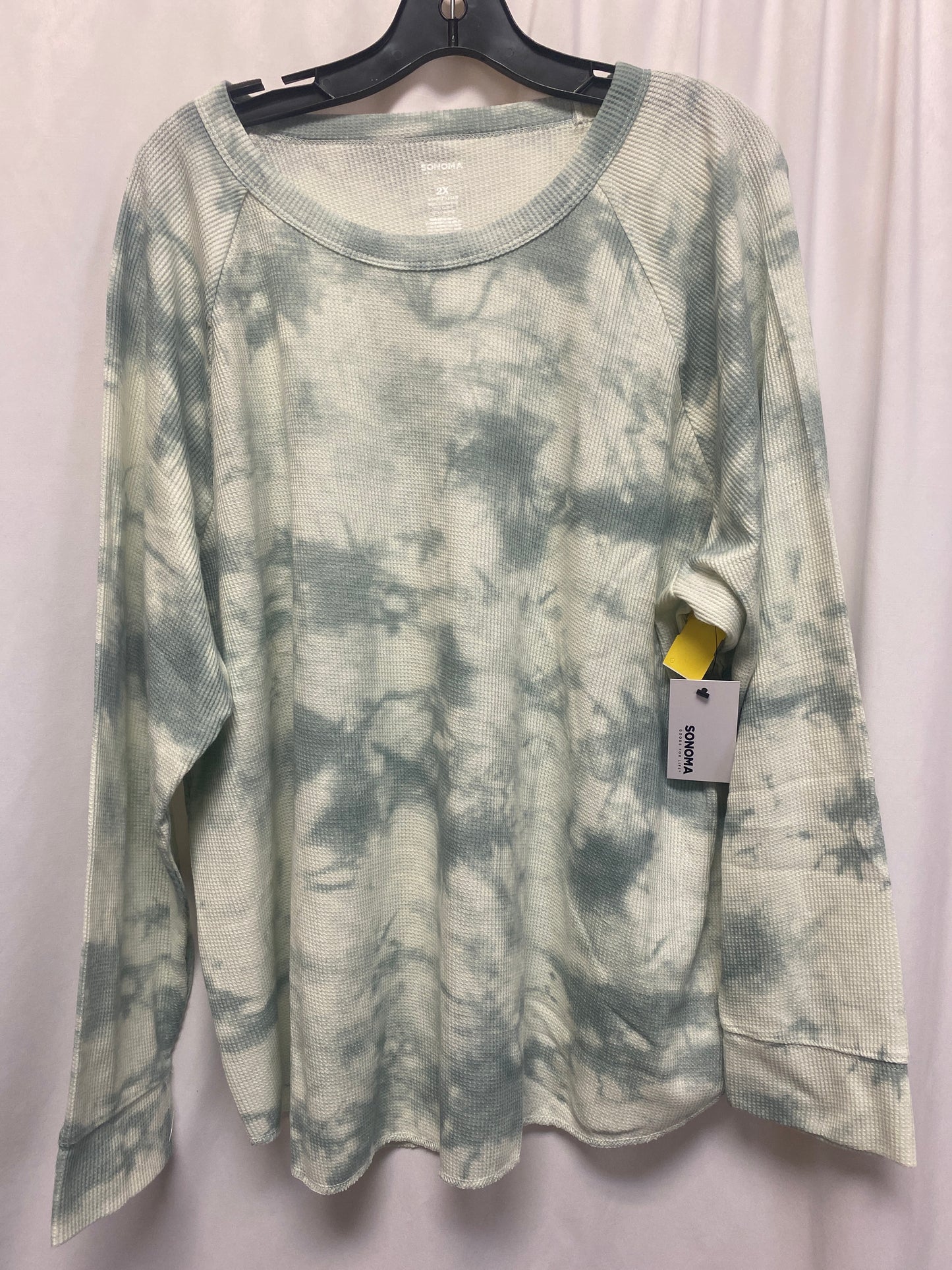 Top Long Sleeve By Sonoma In Green, Size: 2x