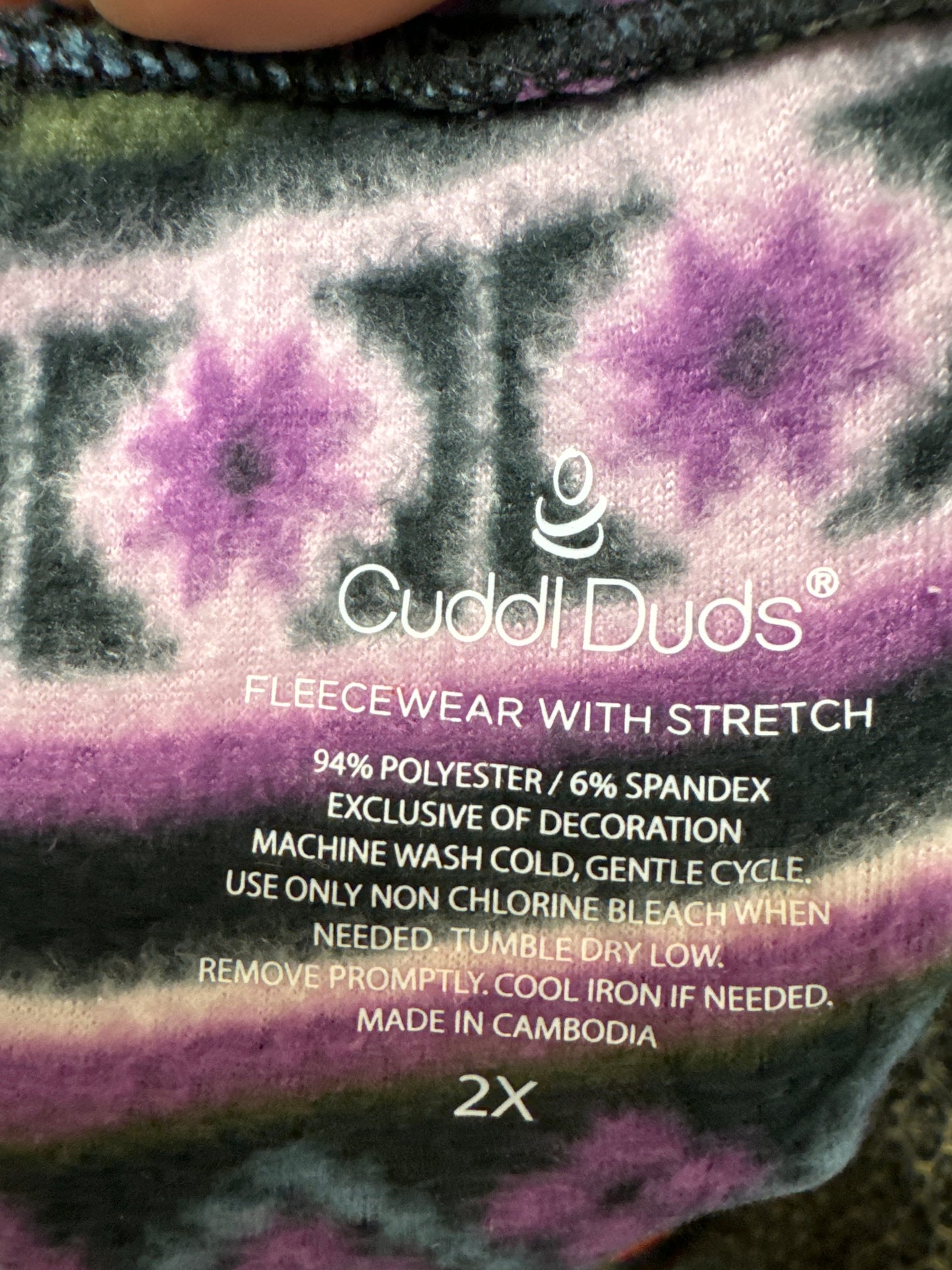 Pajama Pants By Cuddl Duds In Purple, Size: 2x