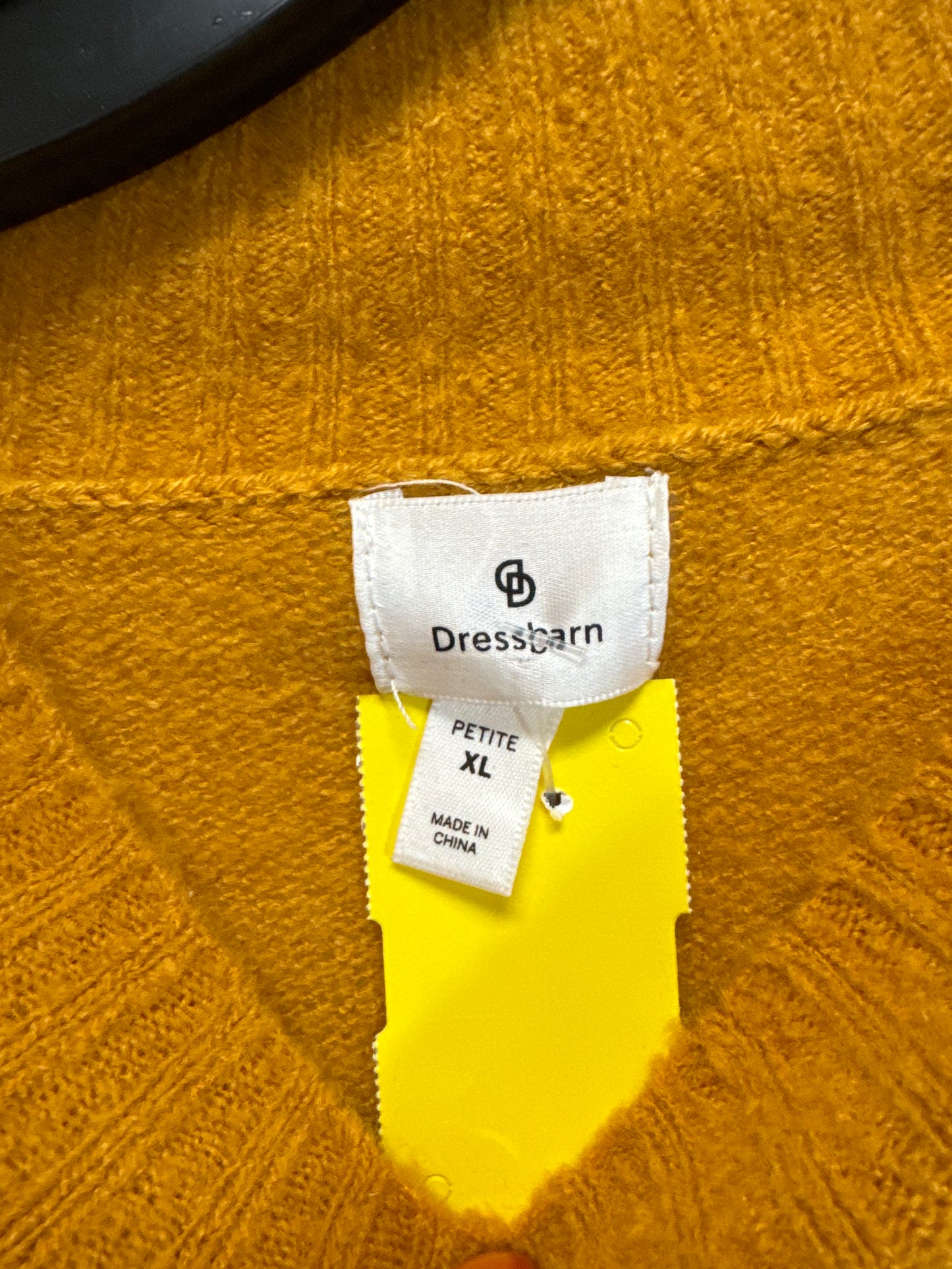 Sweater By Dressbarn In Yellow, Size: XlP