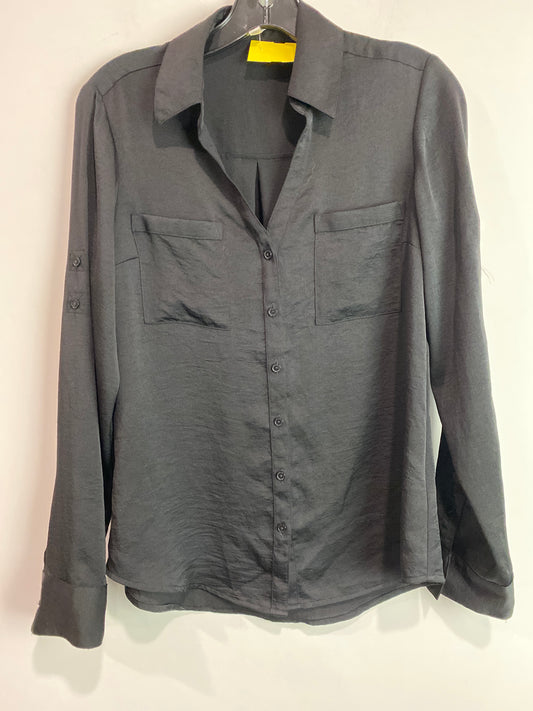 Top Long Sleeve By Express In Black, Size: S