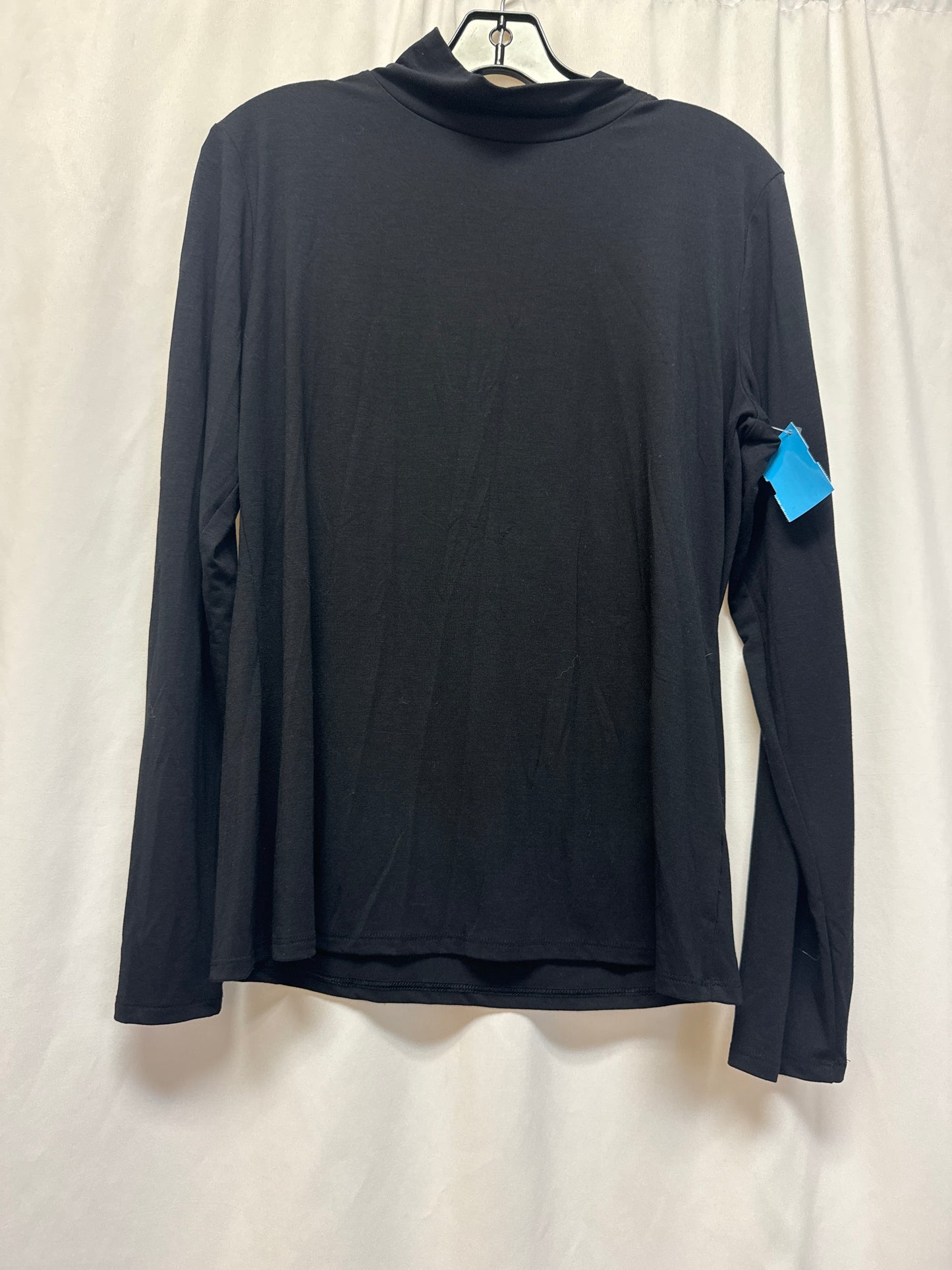 Top Long Sleeve By Nine West In Black, Size: L