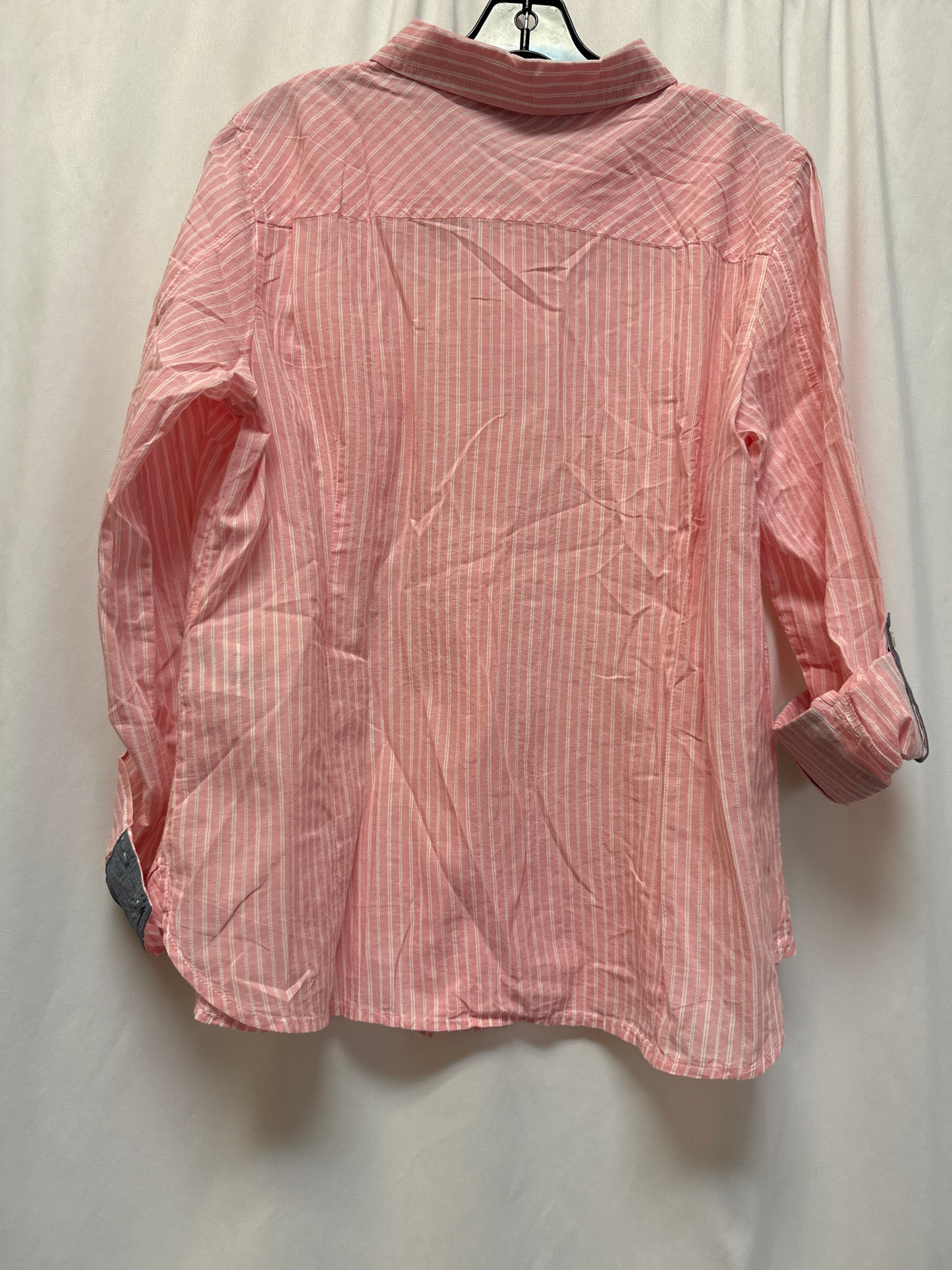 Top Long Sleeve By Tommy Hilfiger In Pink, Size: Xl