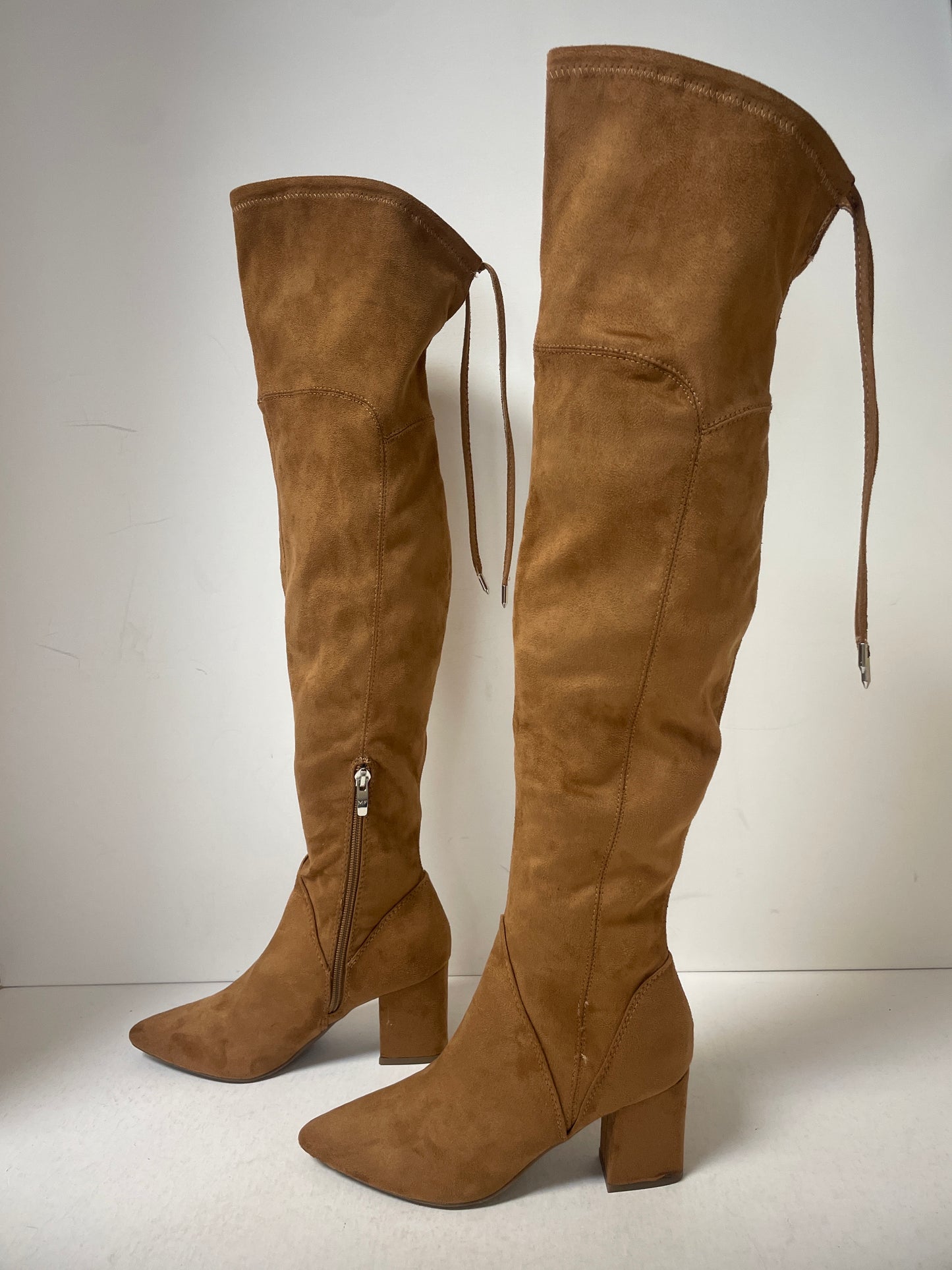 Boots Knee Heels By Marc Fisher In Brown, Size: 6