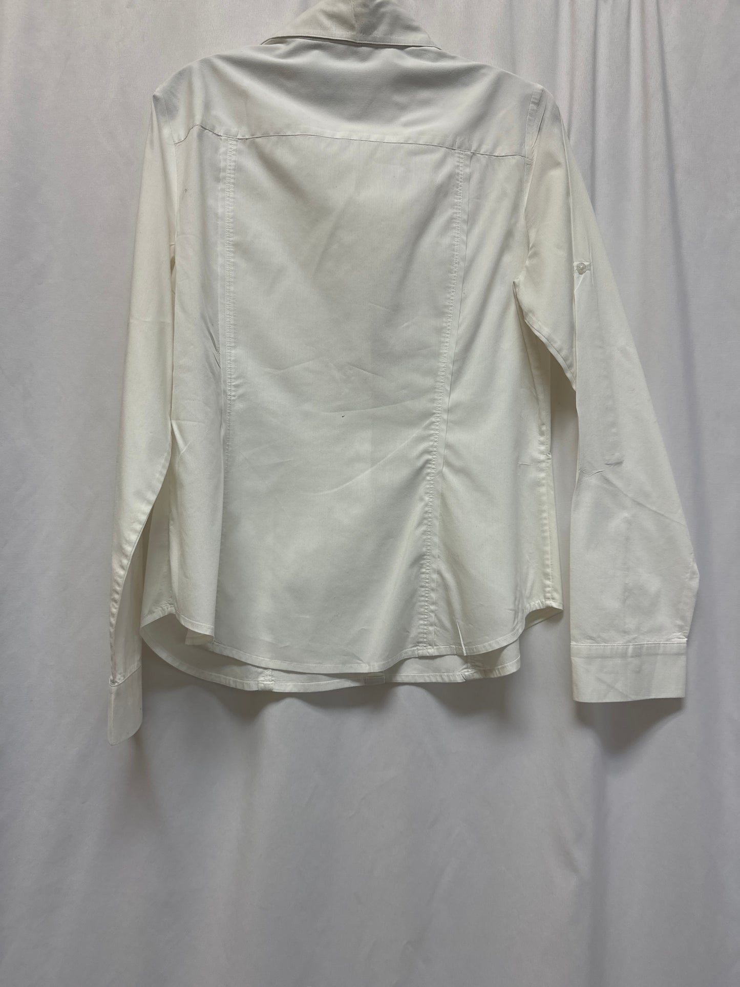 Top Long Sleeve By White House Black Market In White, Size: L