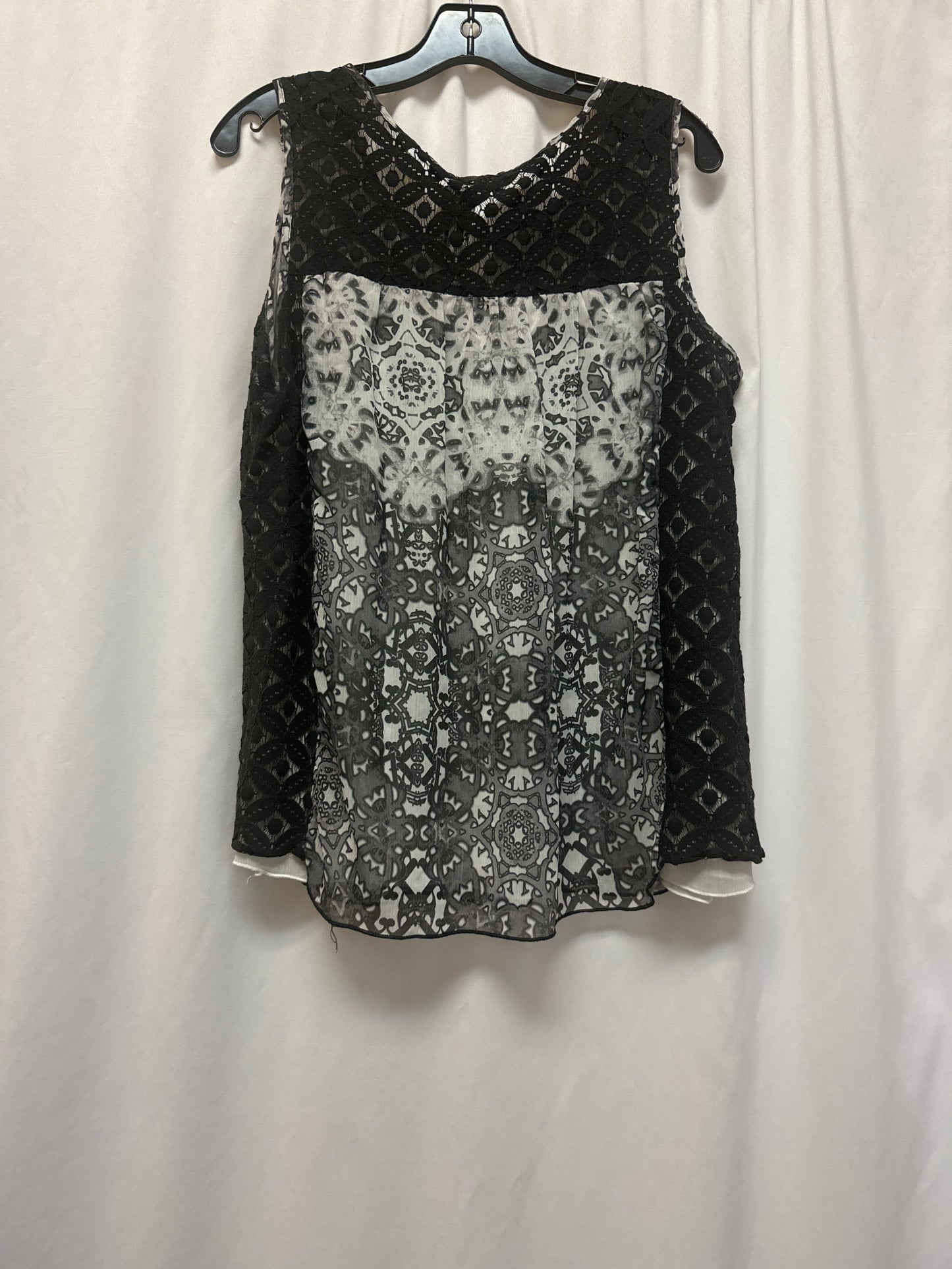 Tank Top By One World In Black, Size: Xlp