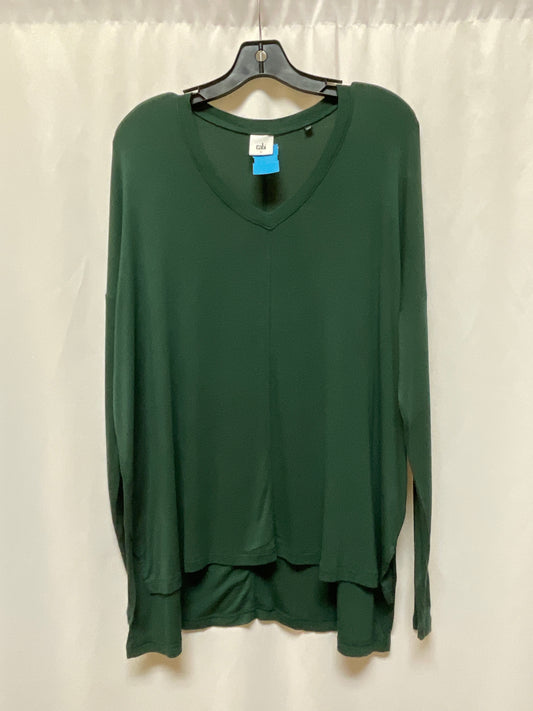 Top Long Sleeve By Cabi In Green, Size: S