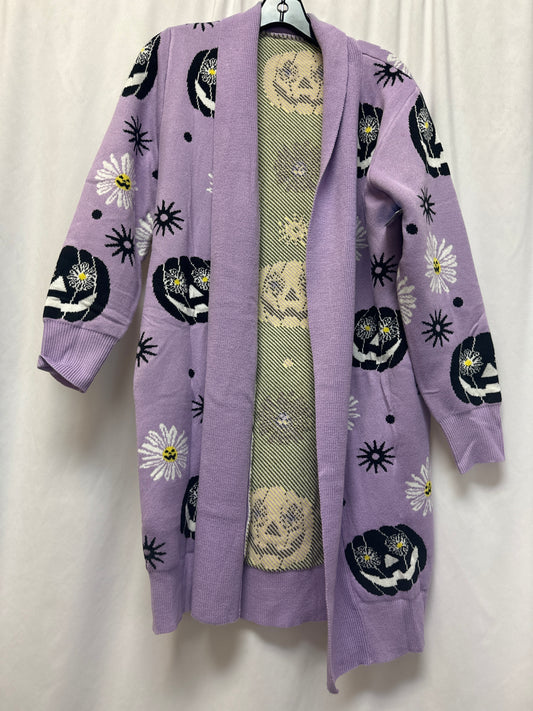 Cardigan By Clothes Mentor In Purple, Size: M