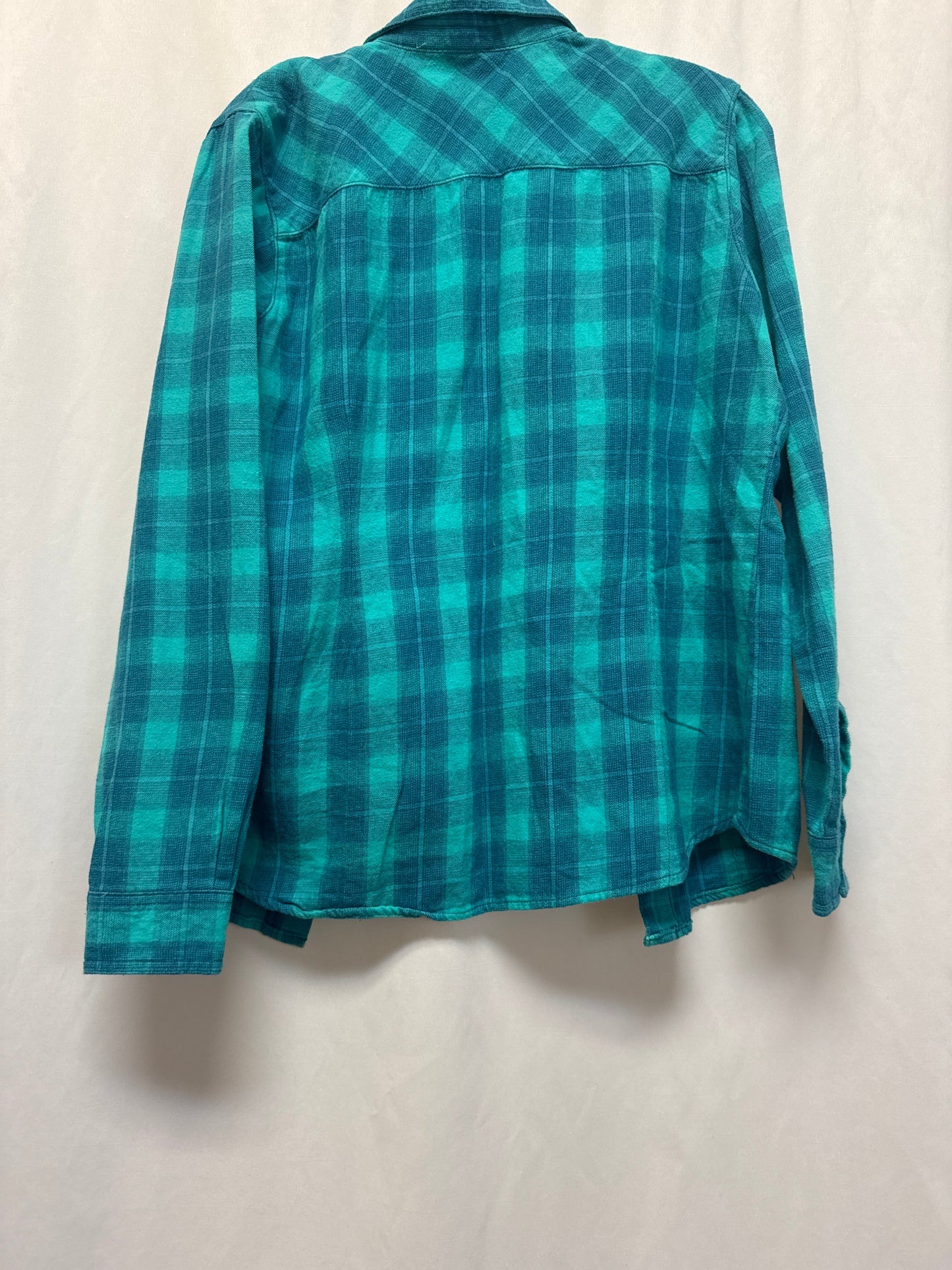 Top Long Sleeve By Clothes Mentor In Teal, Size: L