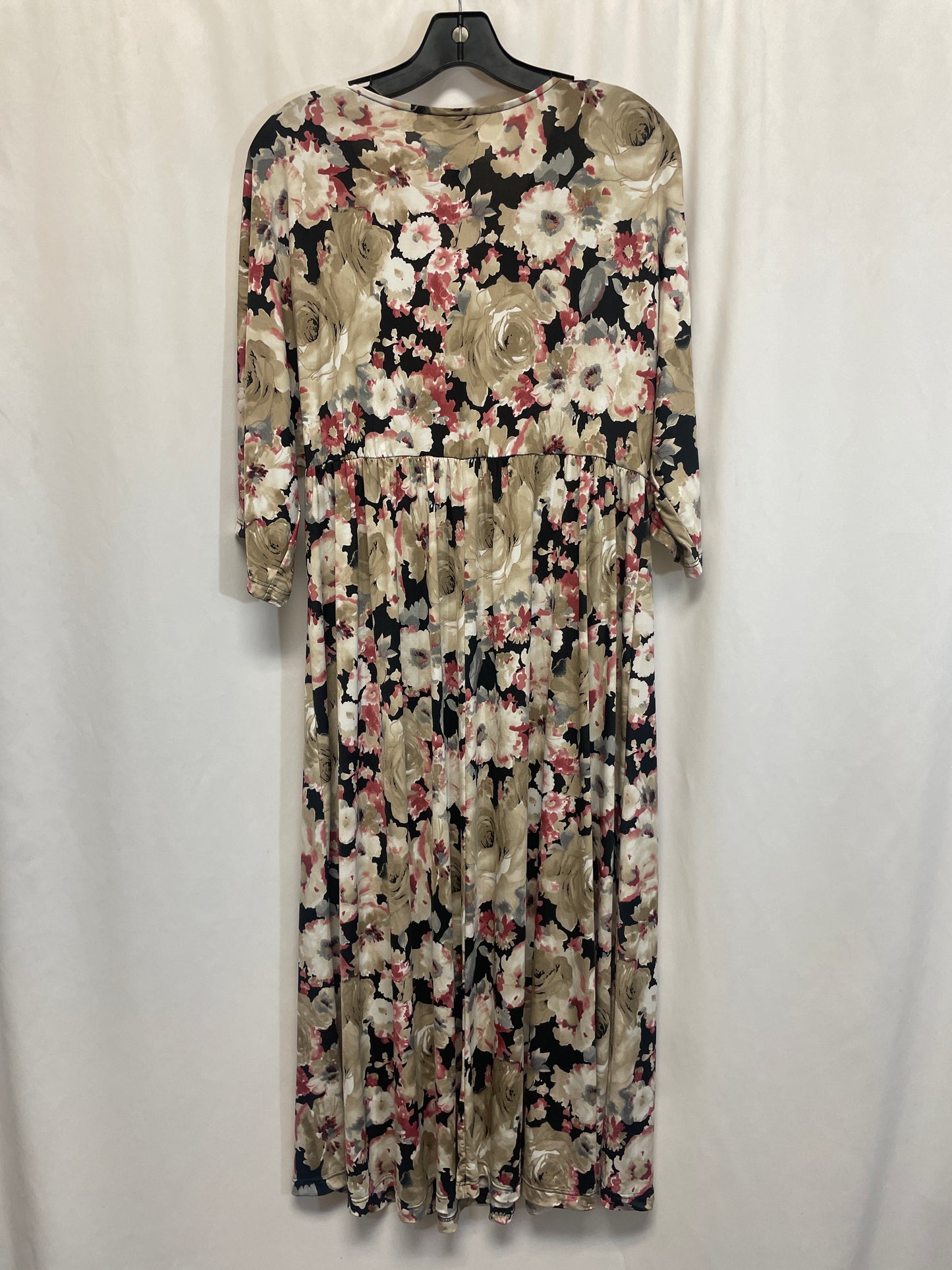 Dress Casual Midi By White Birch In Tan, Size: M