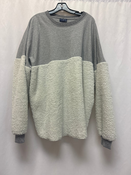 Top Long Sleeve By Clothes Mentor In Grey, Size: Xxl