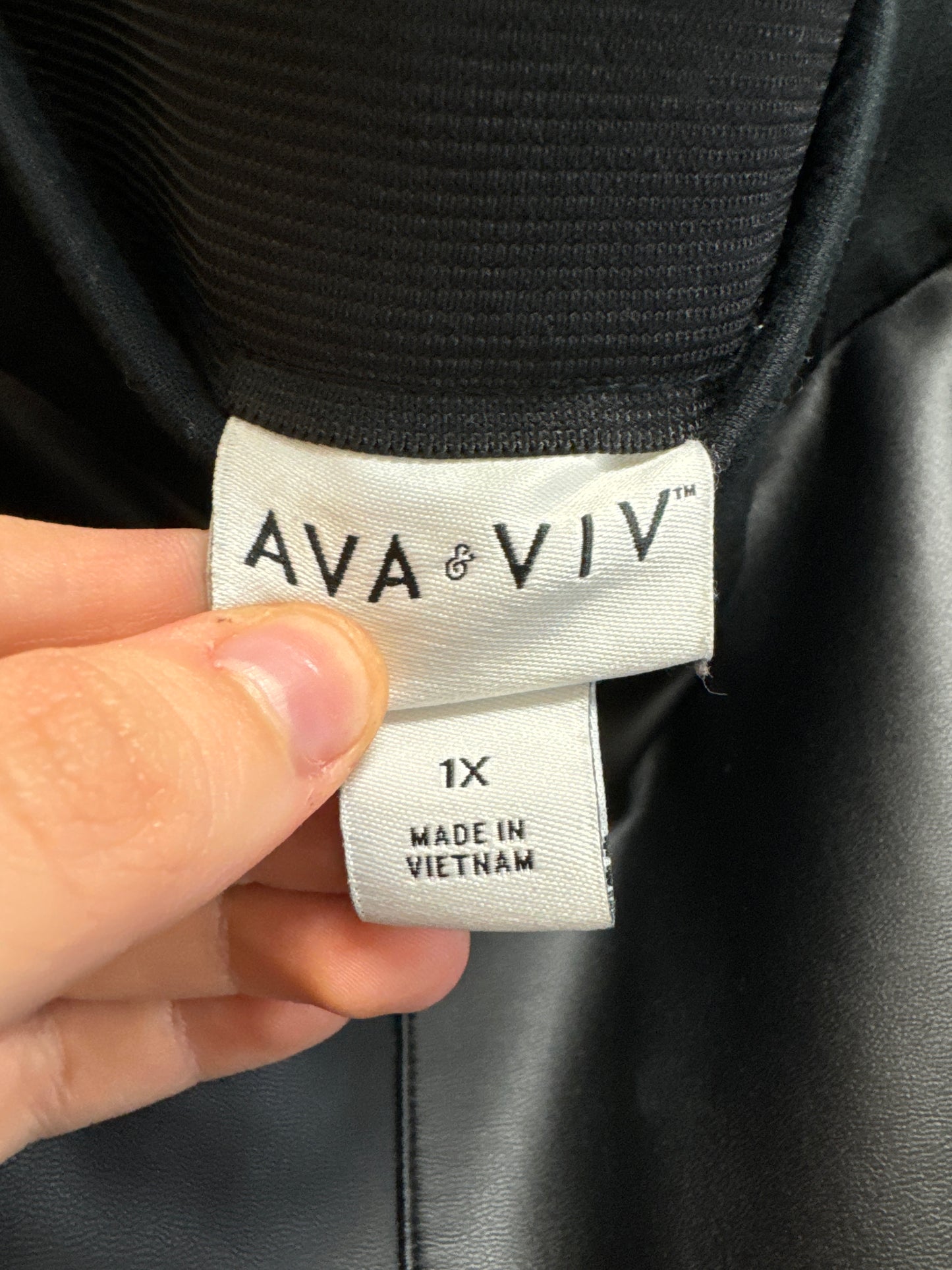 Pants Leggings By Ava & Viv In Black, Size: 1x