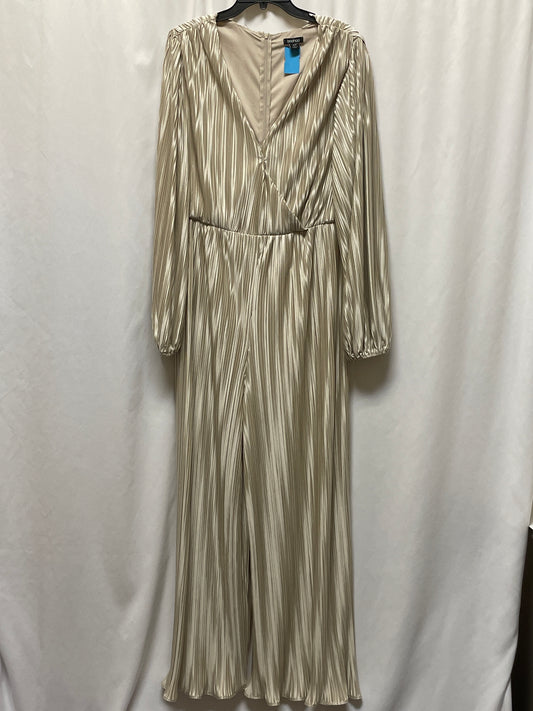 Jumpsuit By Boohoo Boutique In Tan, Size: 3x