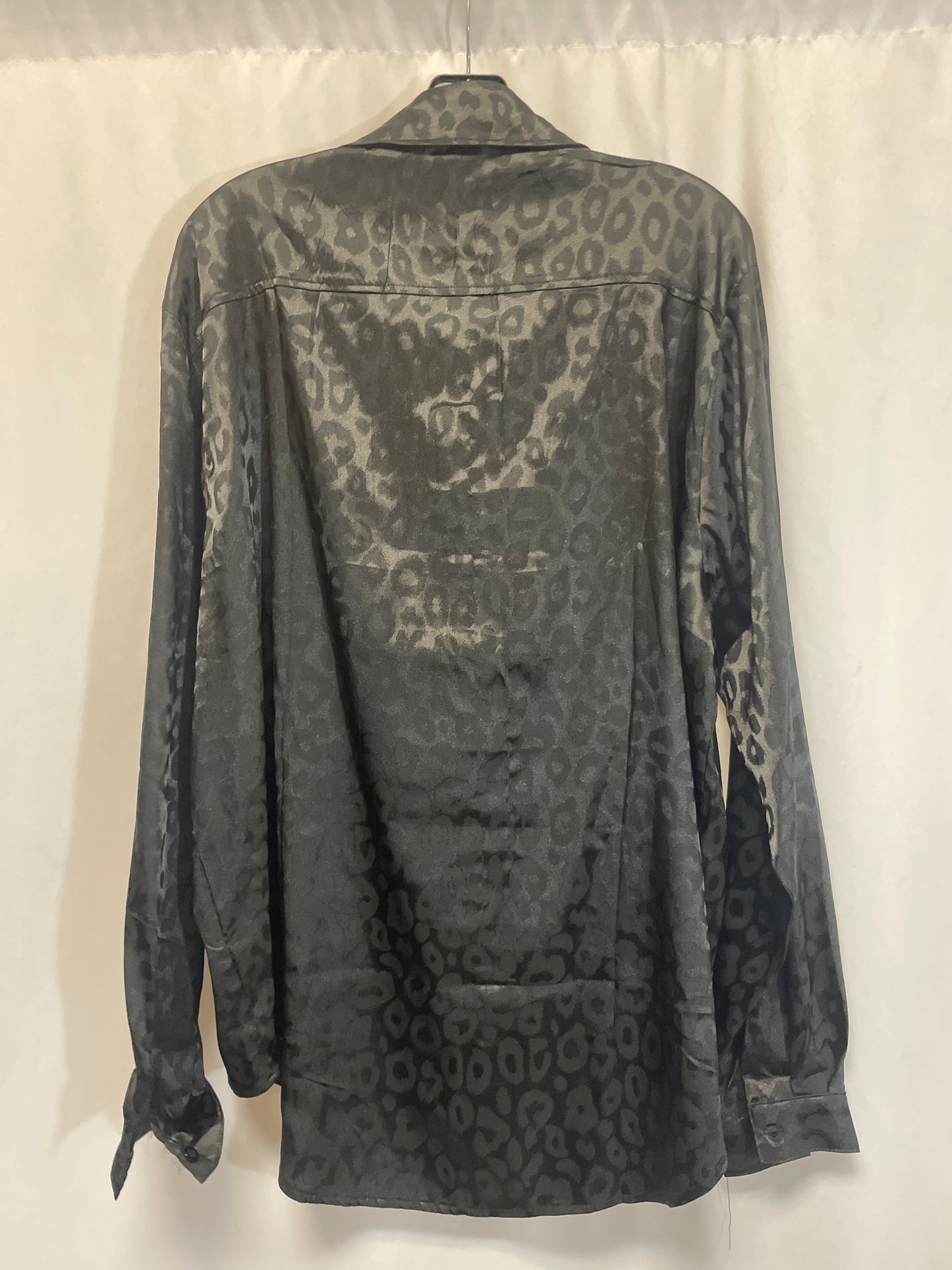 Top Long Sleeve By Clothes Mentor In Black, Size: Xxl