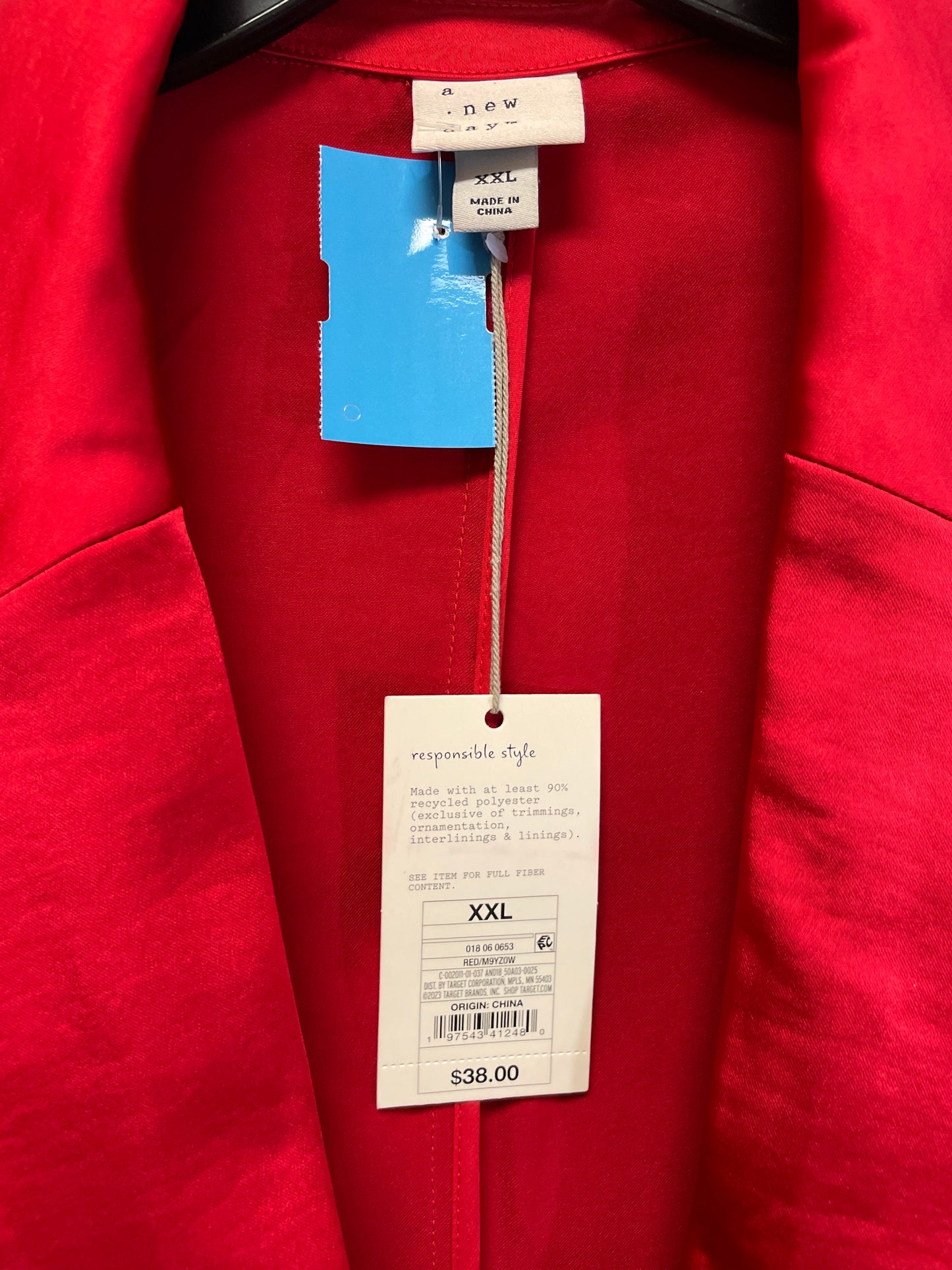 Blazer By A New Day In Red, Size: Xxl