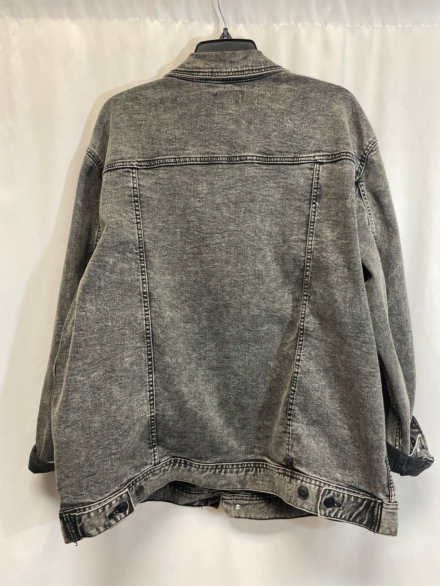 Jacket Denim By George In Black, Size: 2x