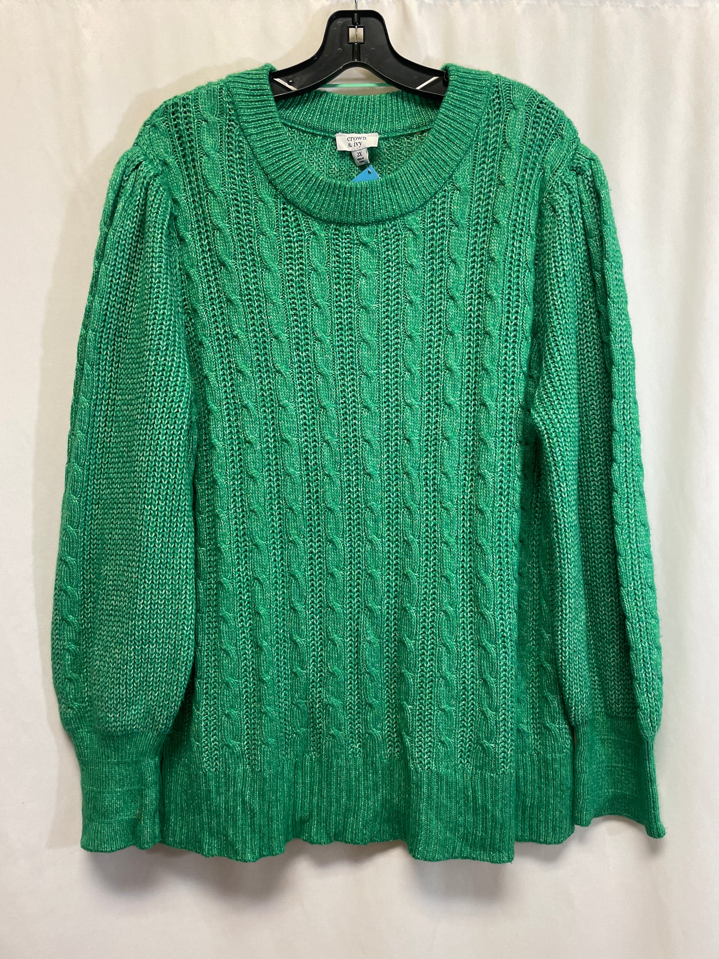 Sweater By Crown And Ivy In Green, Size: 2x