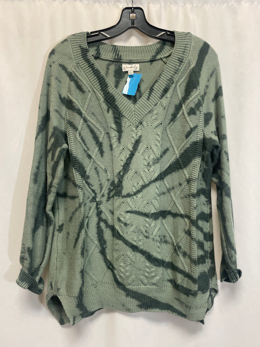 Sweater By Wonderly In Green, Size: S