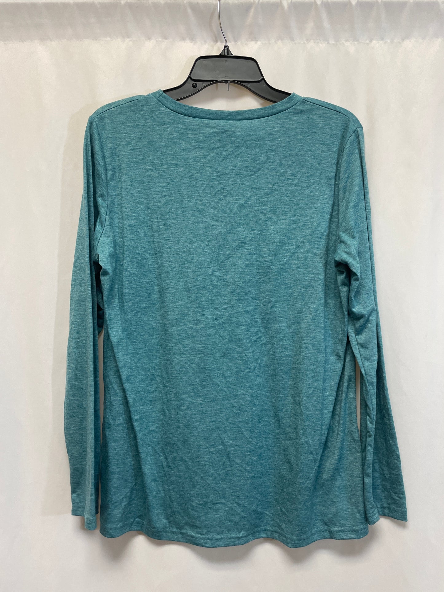 Top Long Sleeve By Clothes Mentor In Teal, Size: L