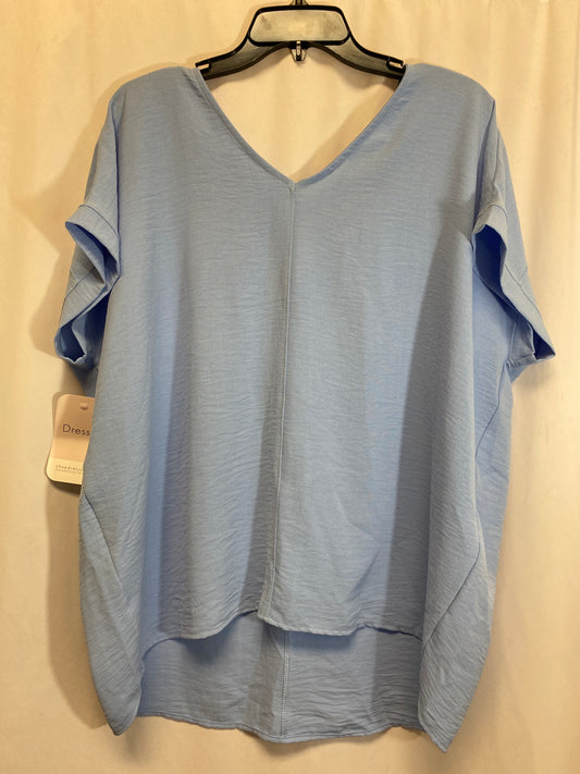 Top Short Sleeve By First Love In Blue, Size: L