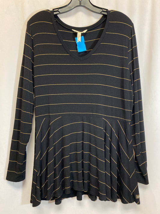 Top Long Sleeve By Matilda Jane In Black, Size: L