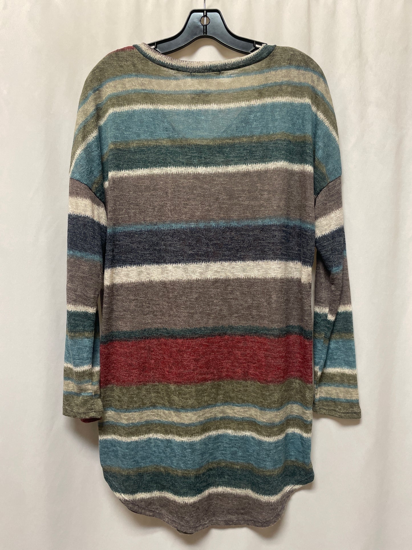 Top Long Sleeve By Reborn In Blue, Size: M