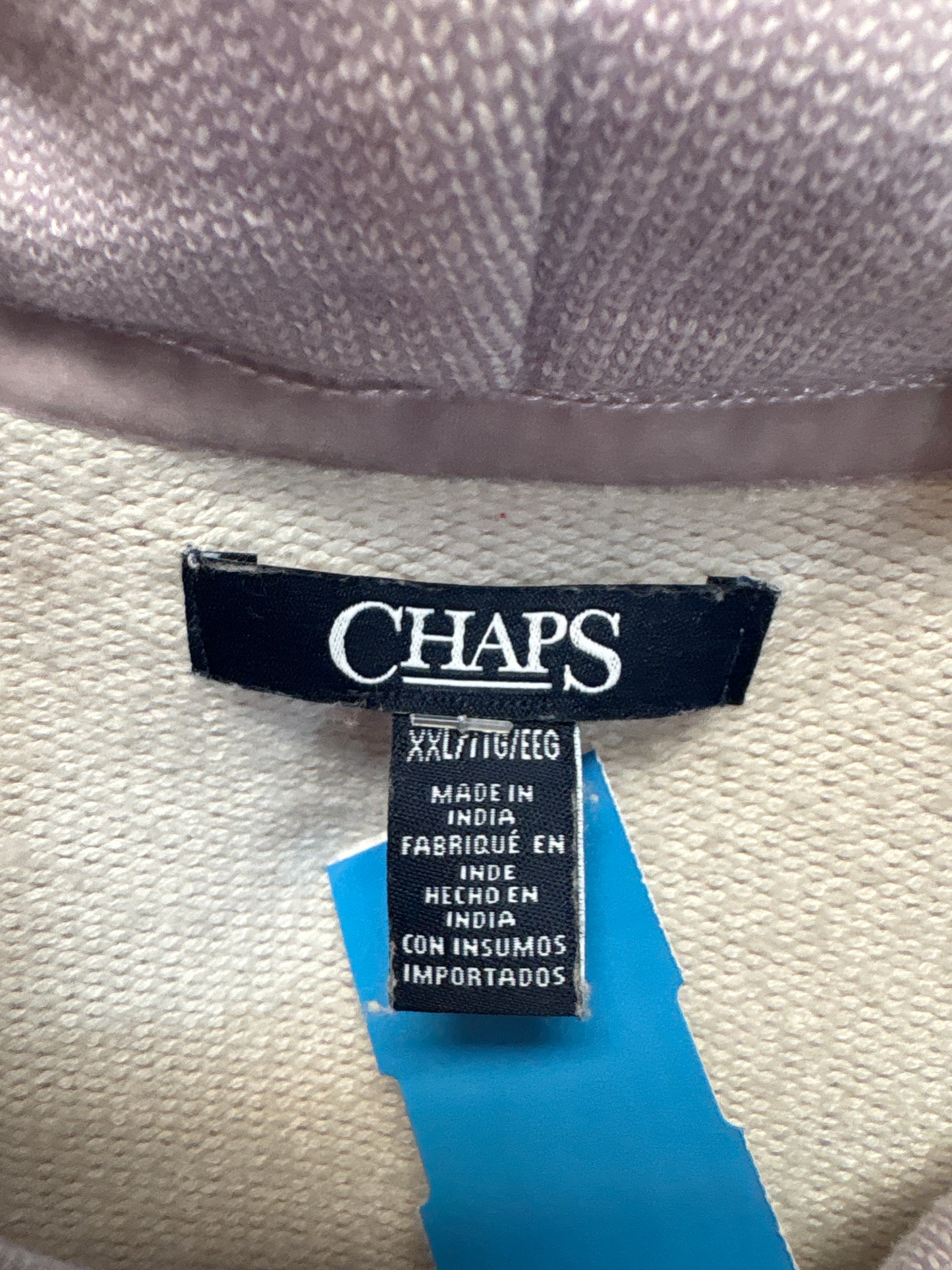 Sweatshirt Collar By Chaps In Purple, Size: Xxl