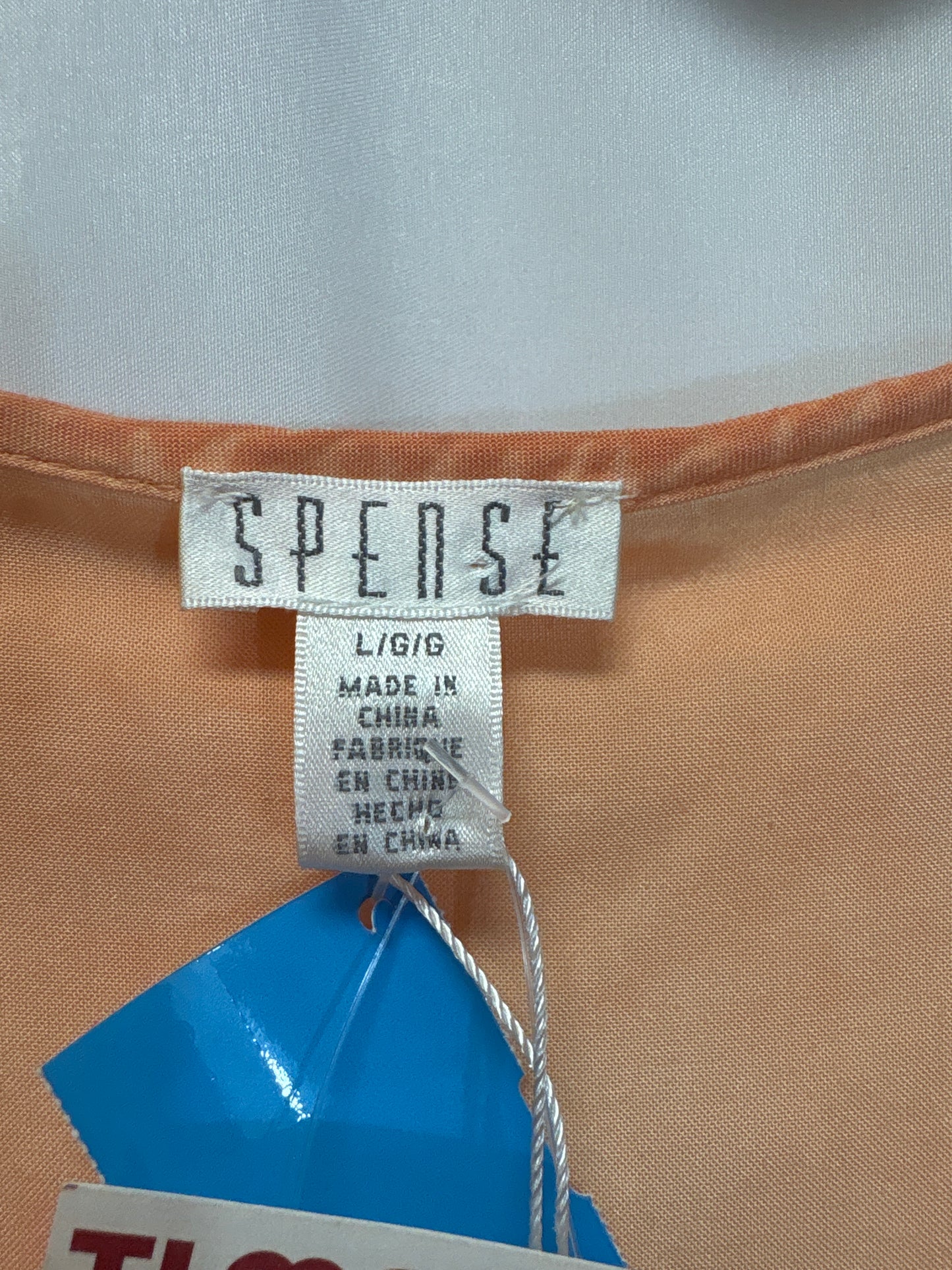 Top Long Sleeve By Spense In Peach, Size: L