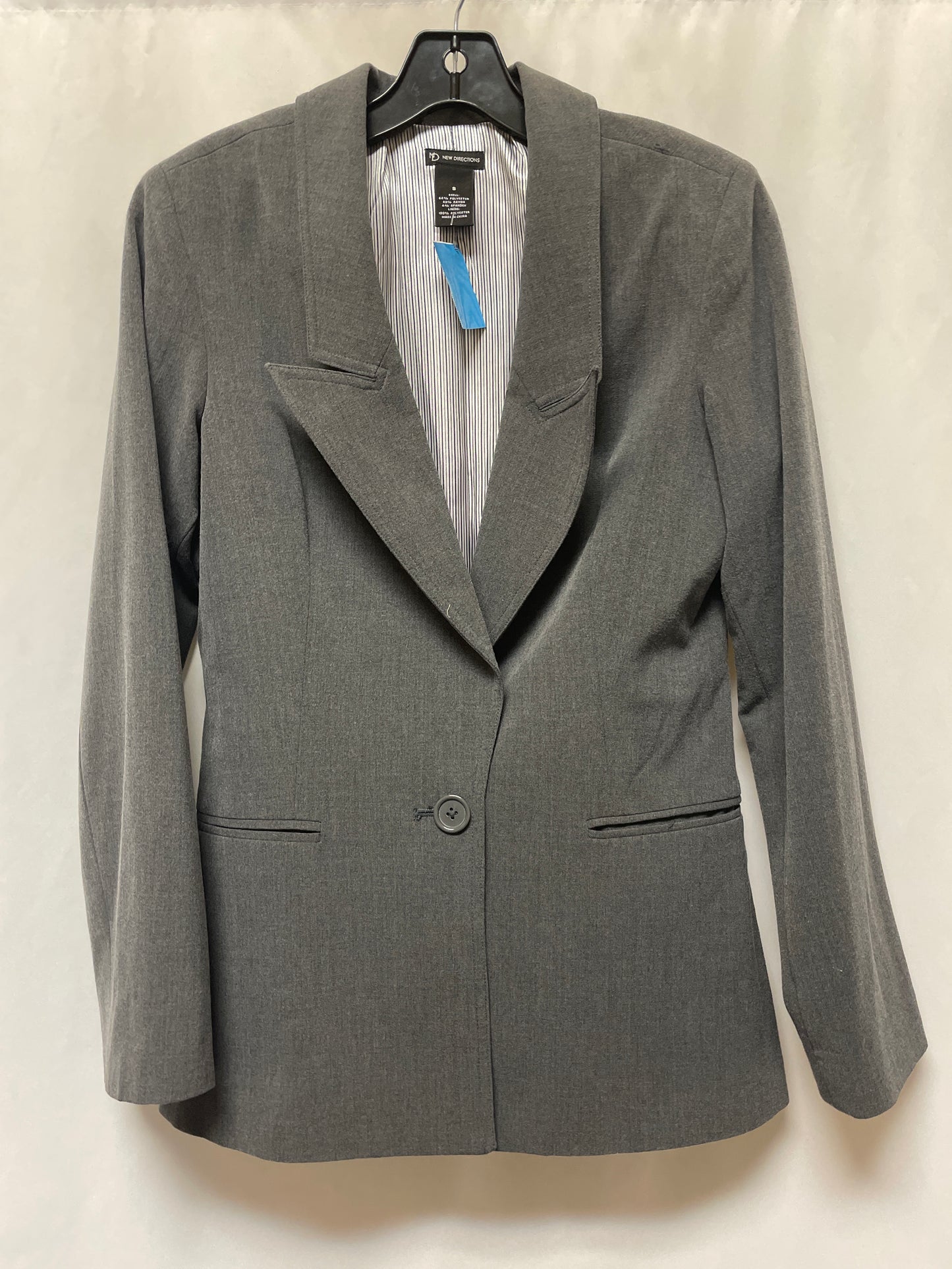 Blazer By New Directions In Grey, Size: S