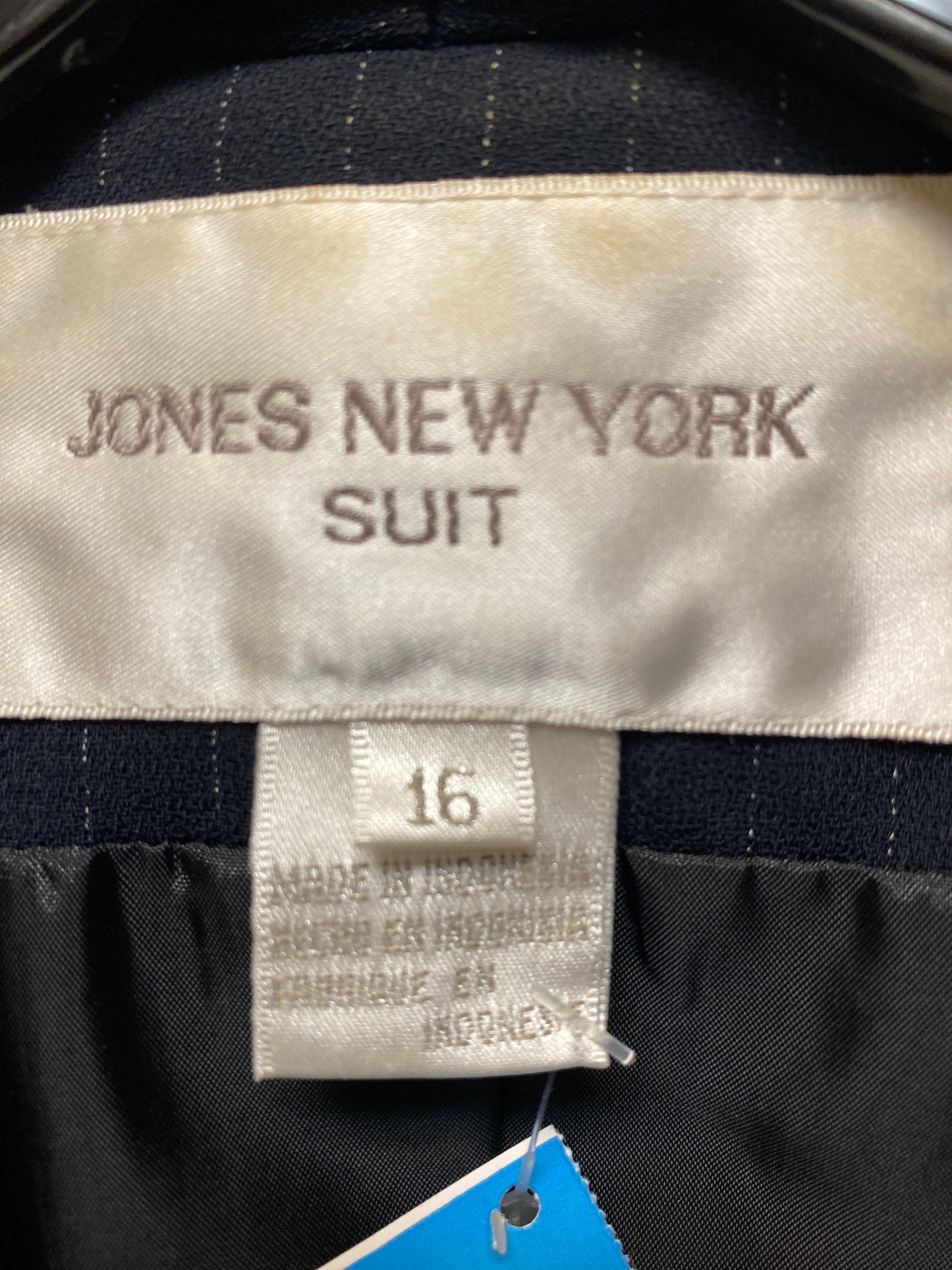 Pants Suit 2pc By Jones New York In Navy, Size: 16