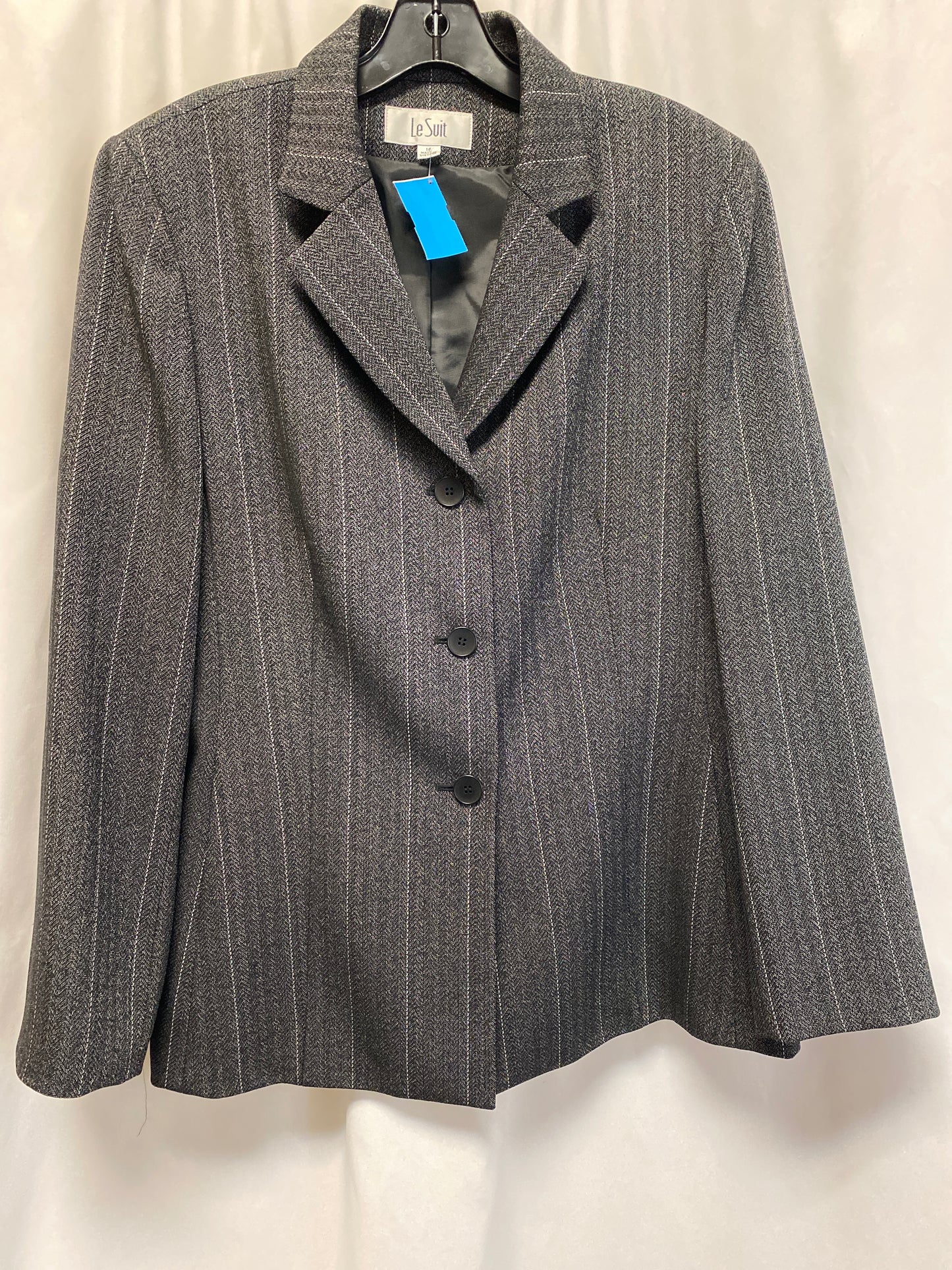 Pants Suit 2pc By Le Suit In Black, Size: 16