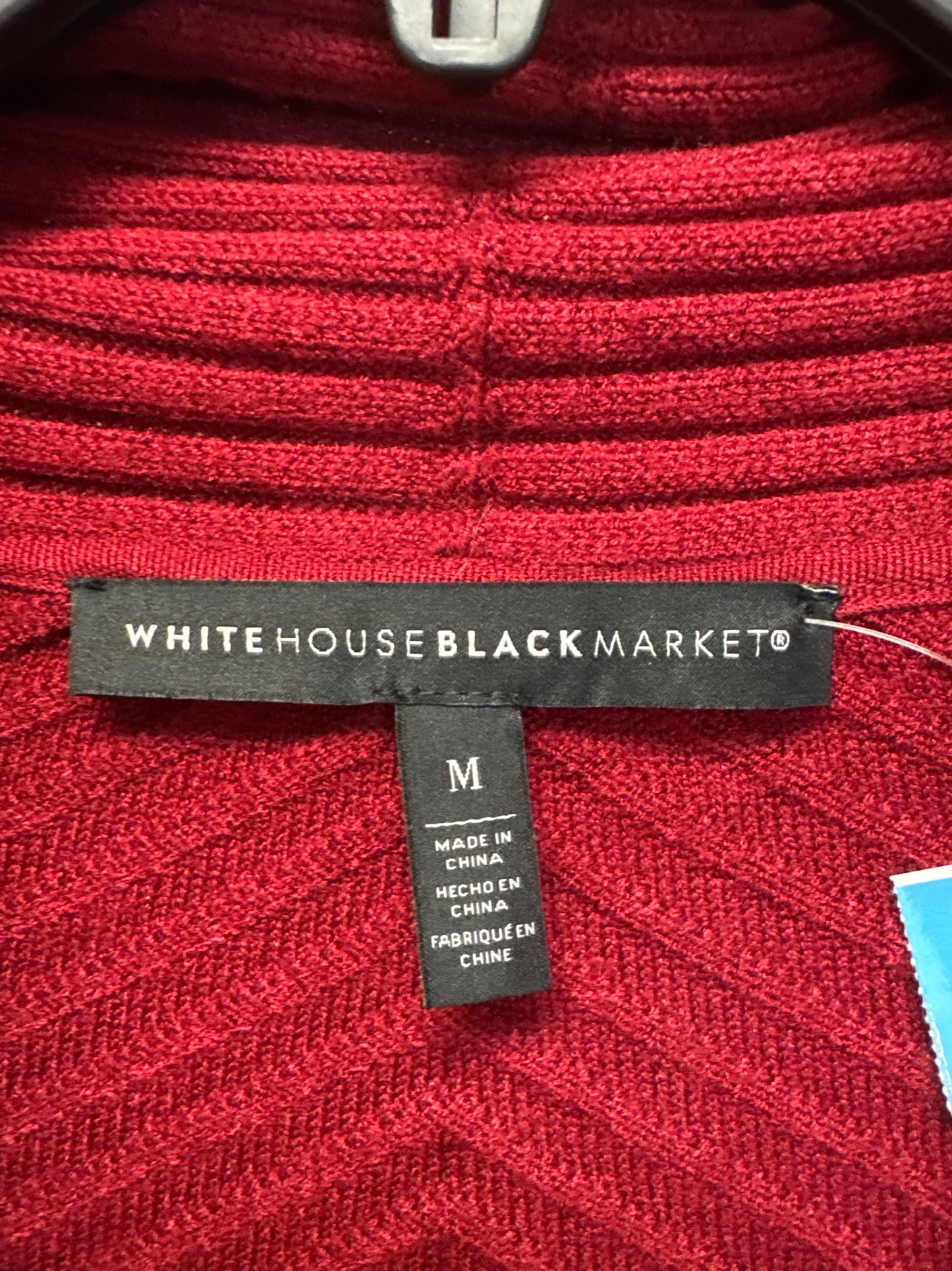 Sweater Cardigan By White House Black Market In Red, Size: M