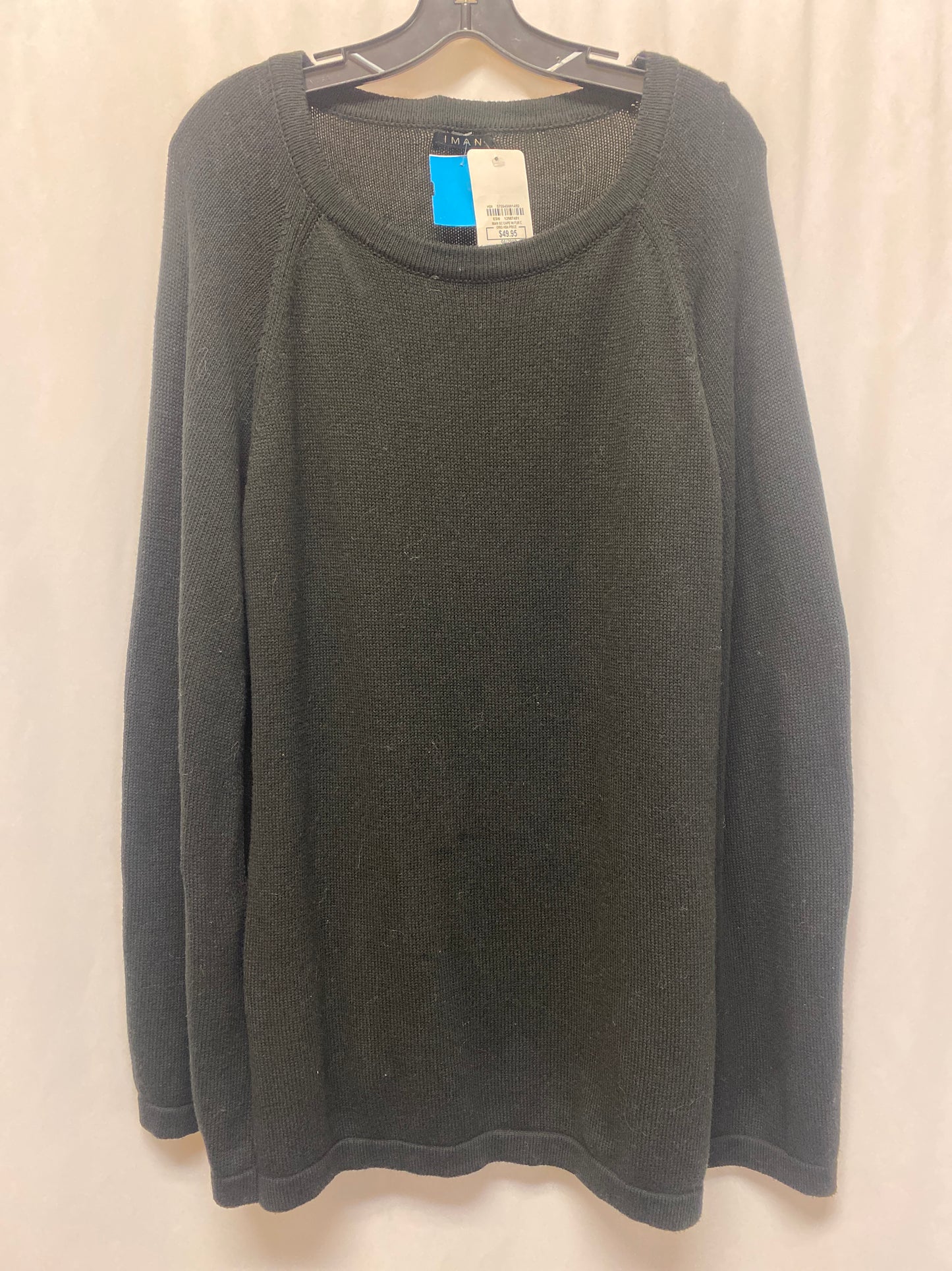 Sweater By Iman Hsn In Black, Size: M