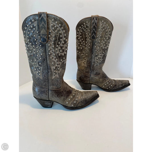 Boots Western By Clothes Mentor In Taupe, Size: 6.5