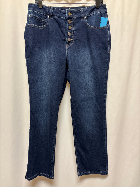 Jeans Straight By Clothes Mentor In Blue, Size: 12