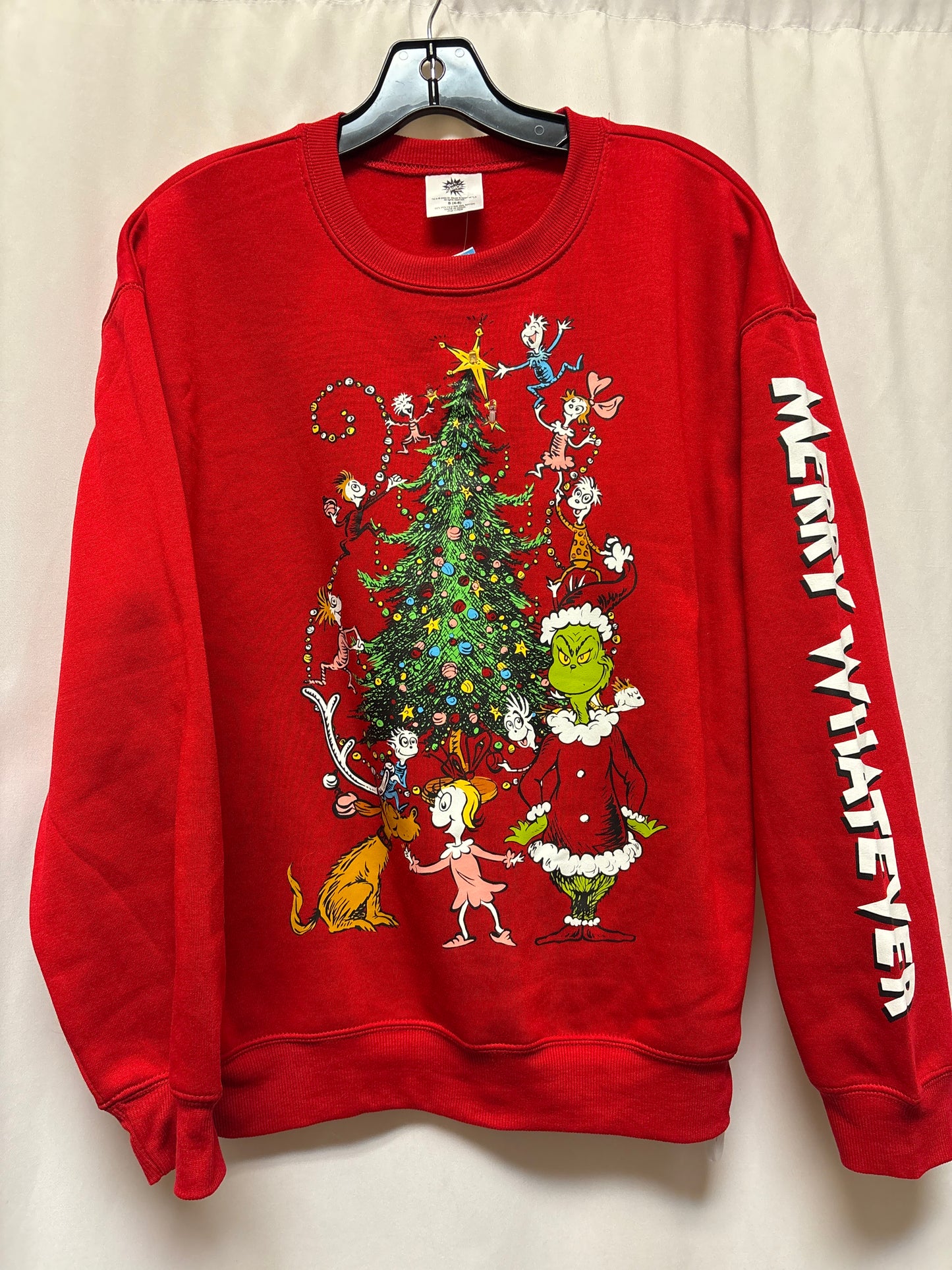 Sweatshirt Crewneck By Clothes Mentor In Red, Size: S