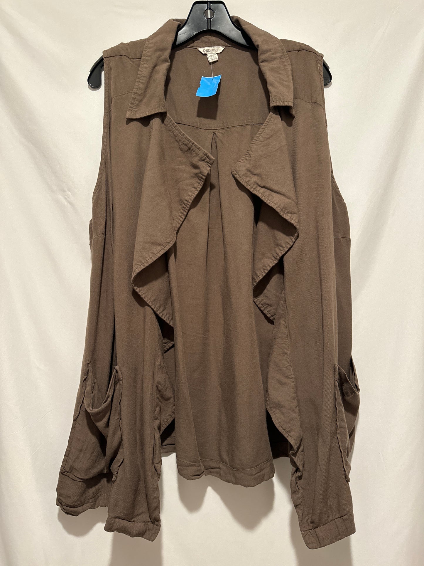 Cardigan By Cato In Brown, Size: 1x